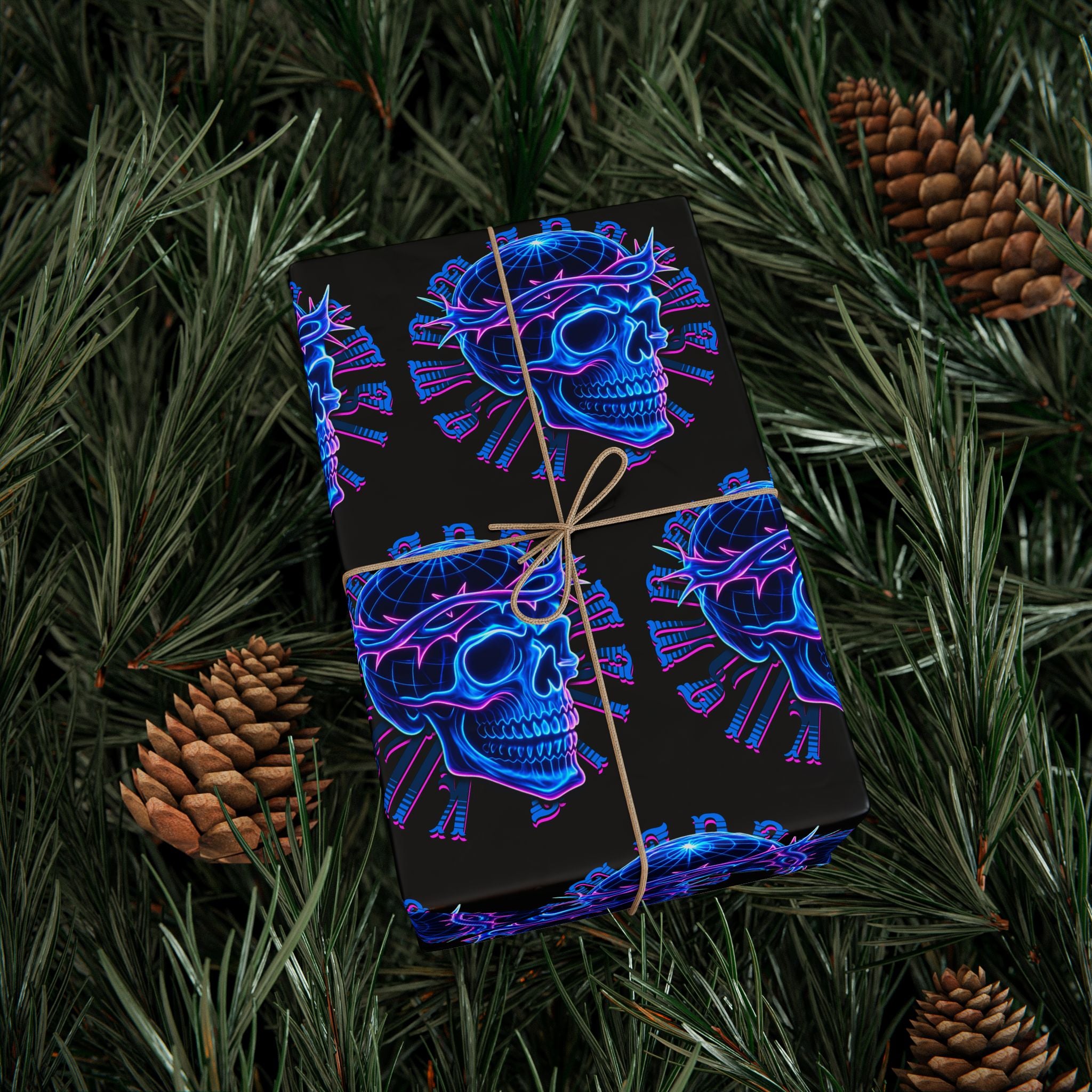 Neon Crown of Thorns — Wrapping Paper