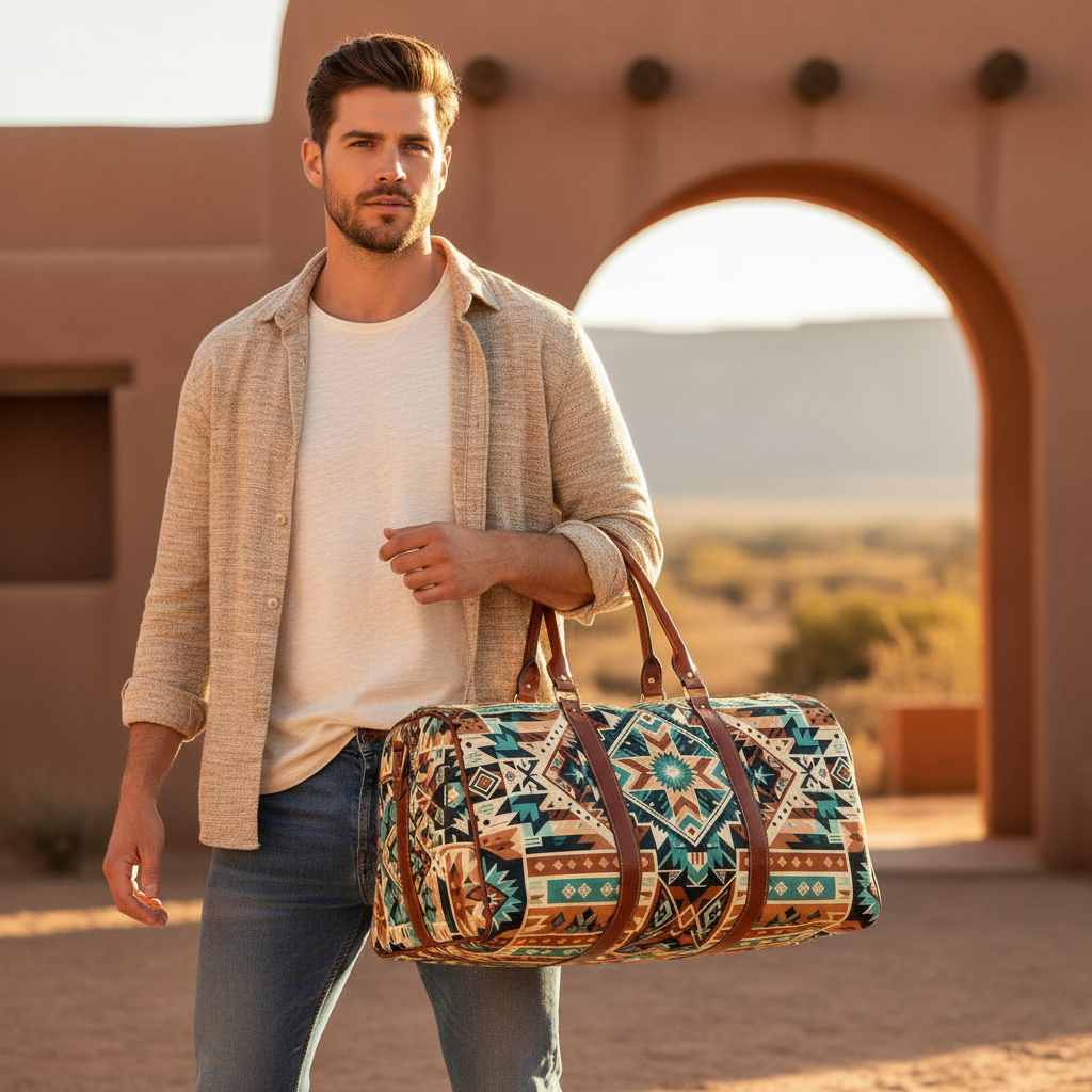 Southwestern Waterproof Travel Duffle Bag