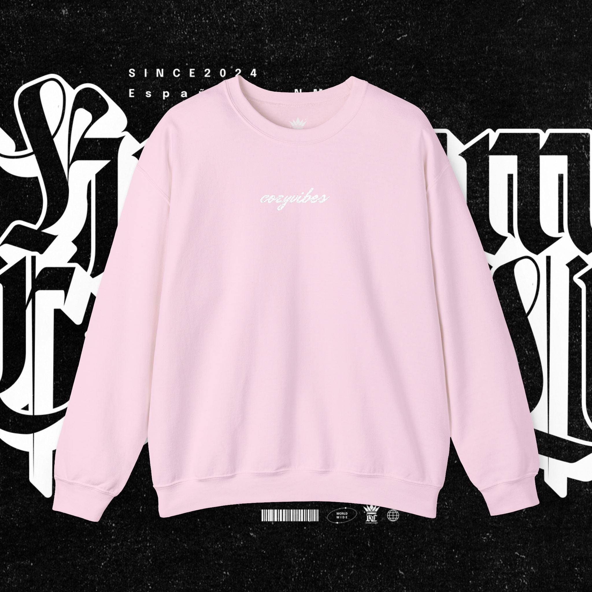 Cozy Vibes Embroidery Sweatshirt