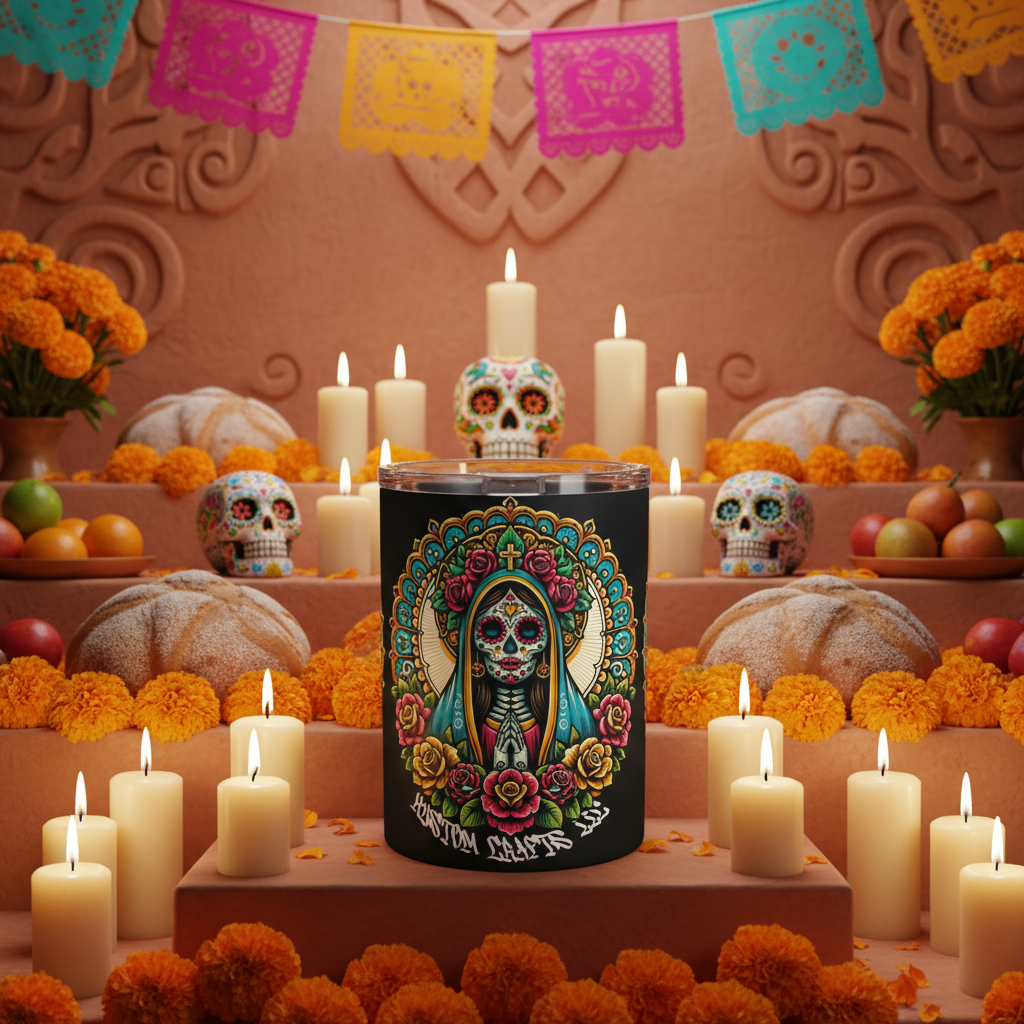 Day of the Dead Virgen De Guadalupe - Tumbler