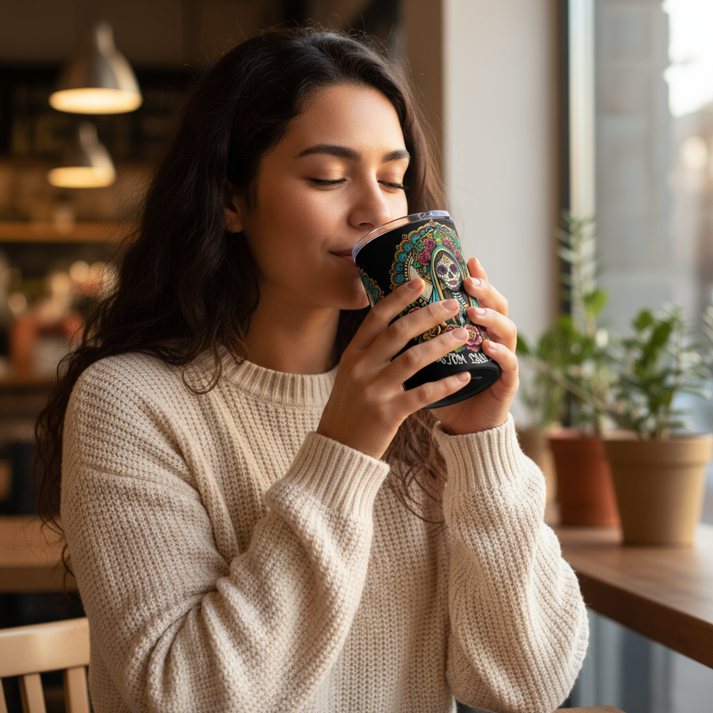 Day of the Dead Virgen De Guadalupe - Tumbler