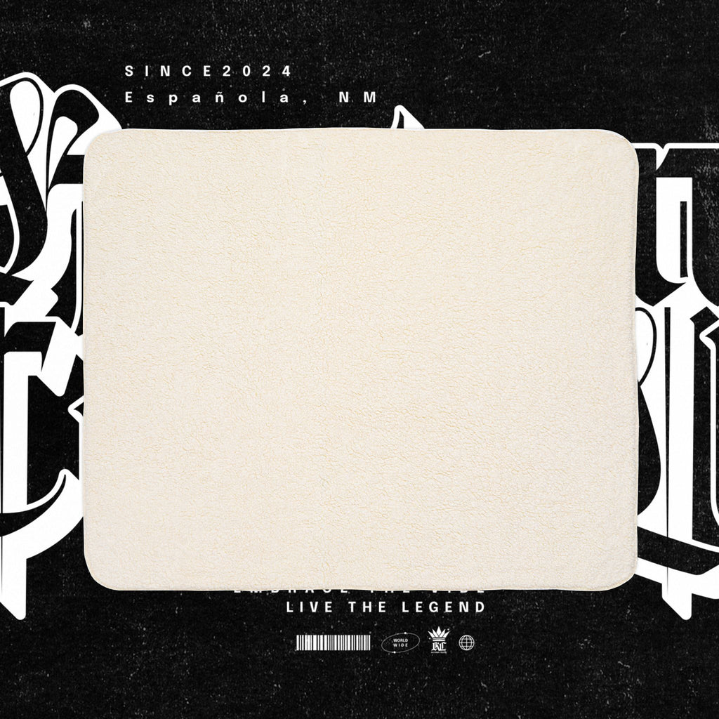 Virgen de Guadalupe Fleece Sherpa Blanket