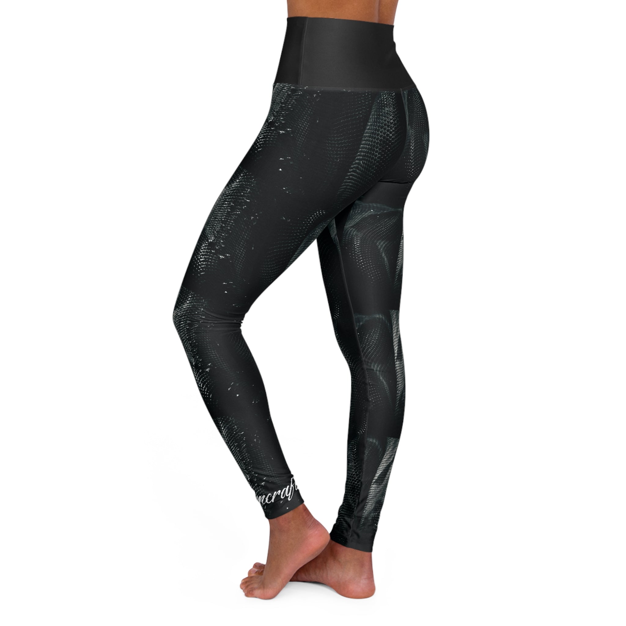 Snake Skin High-Waisted Yoga Leggings