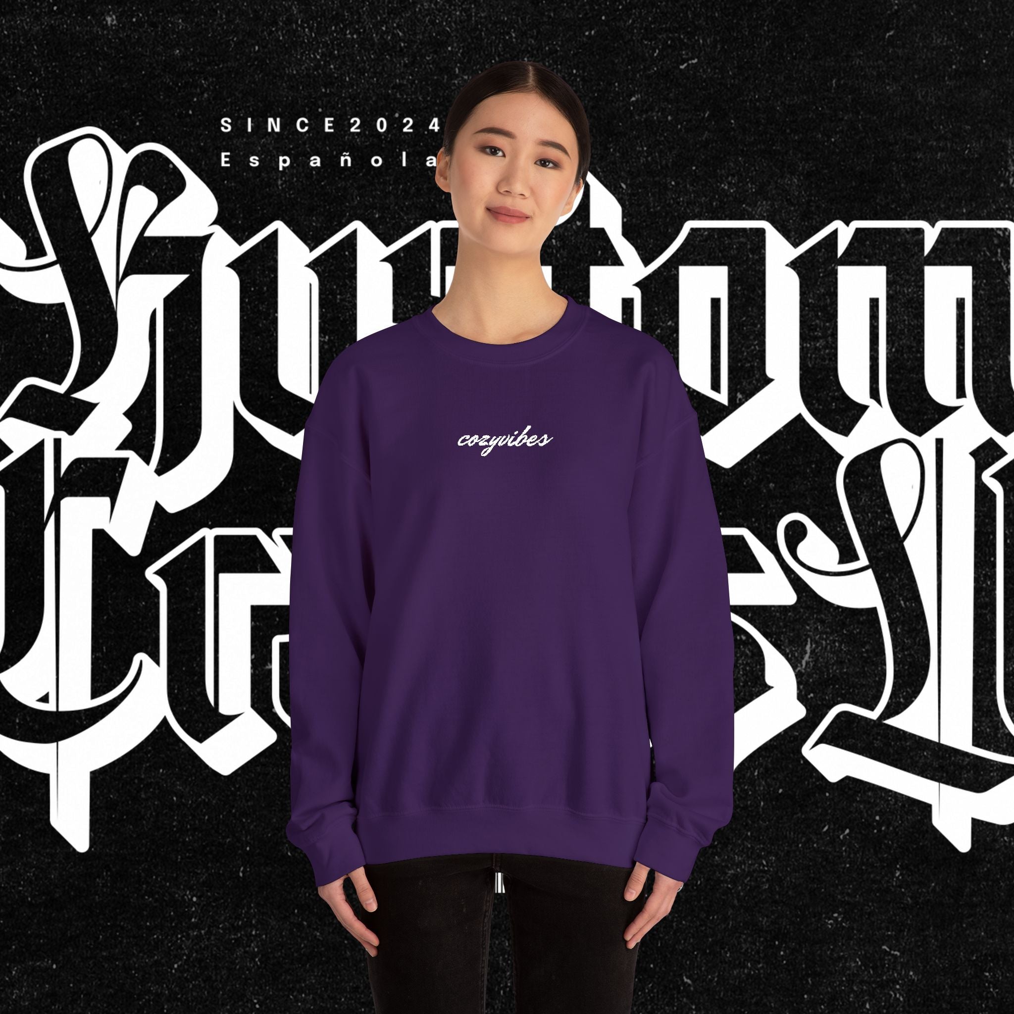 Cozy Vibes Embroidery Sweatshirt