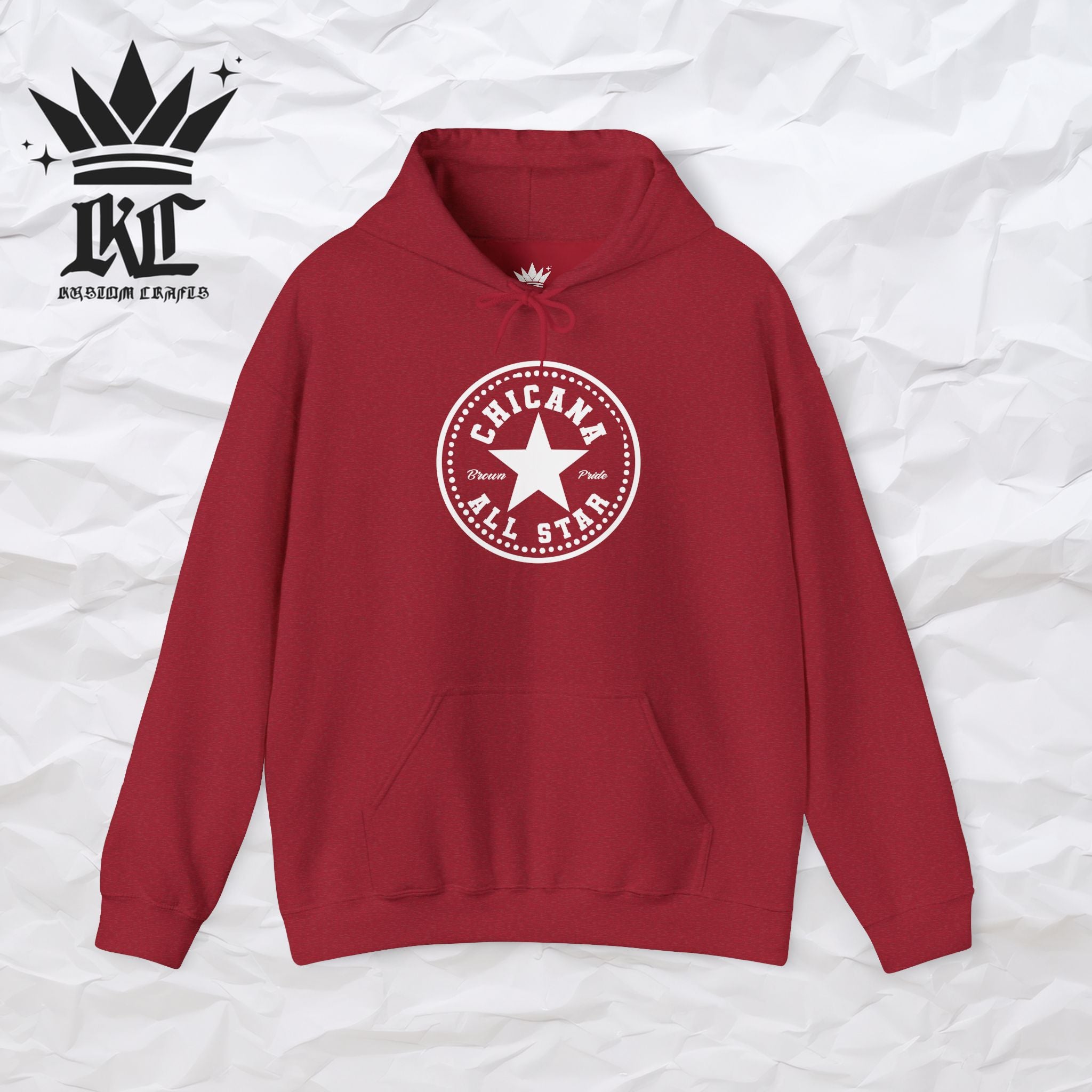 Chicana All Star Hoodie — Vintage Latina Pride Sweatshirt