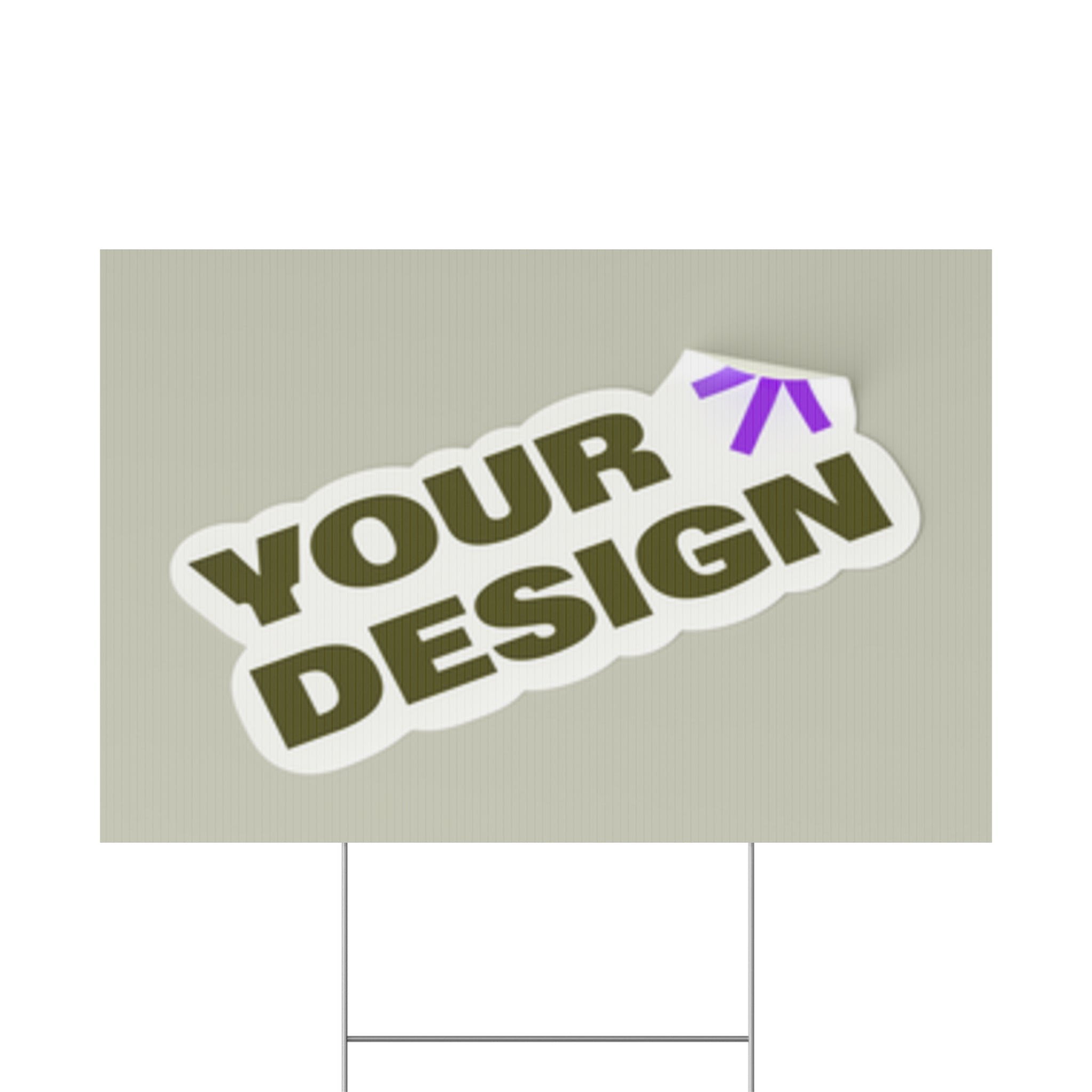 Custom Plastic Yard Sign – Personalized Outdoor Signage for Events, Real Estate, and Promotions