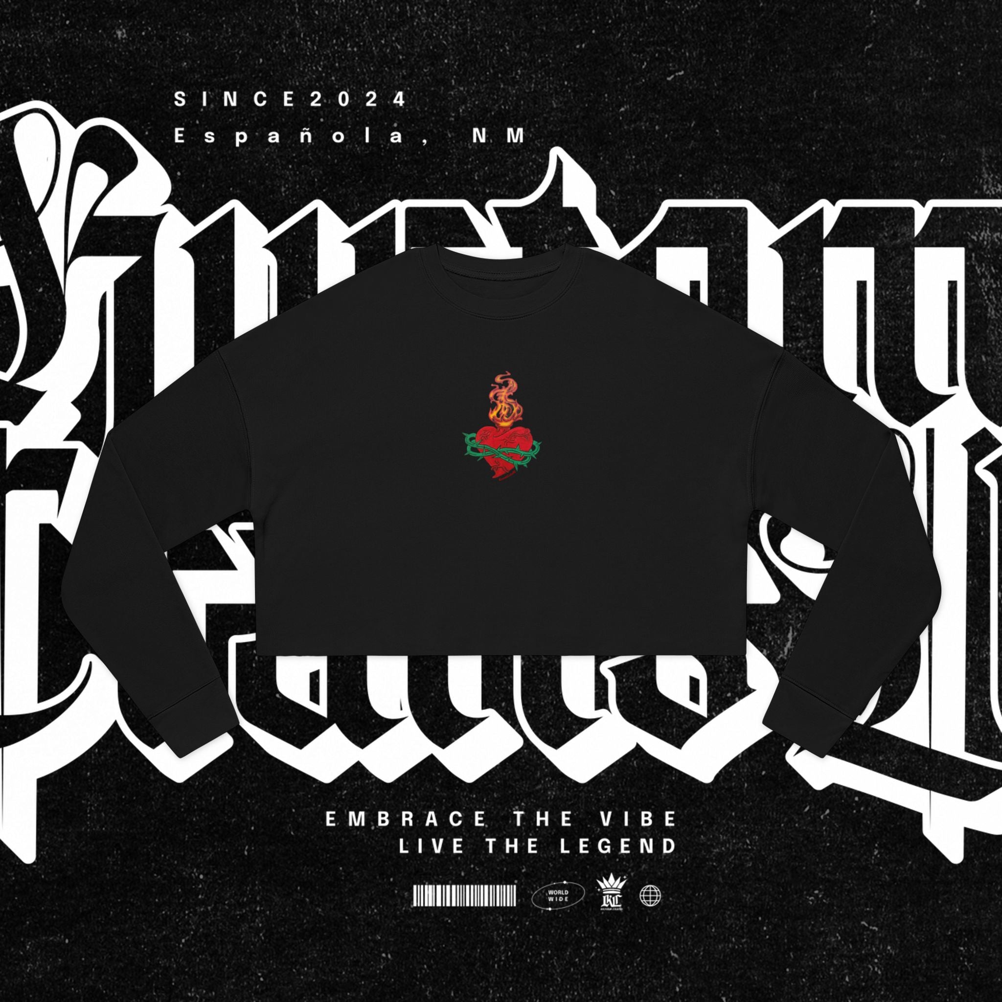 Sacred Heart Cropped Sweatshirt