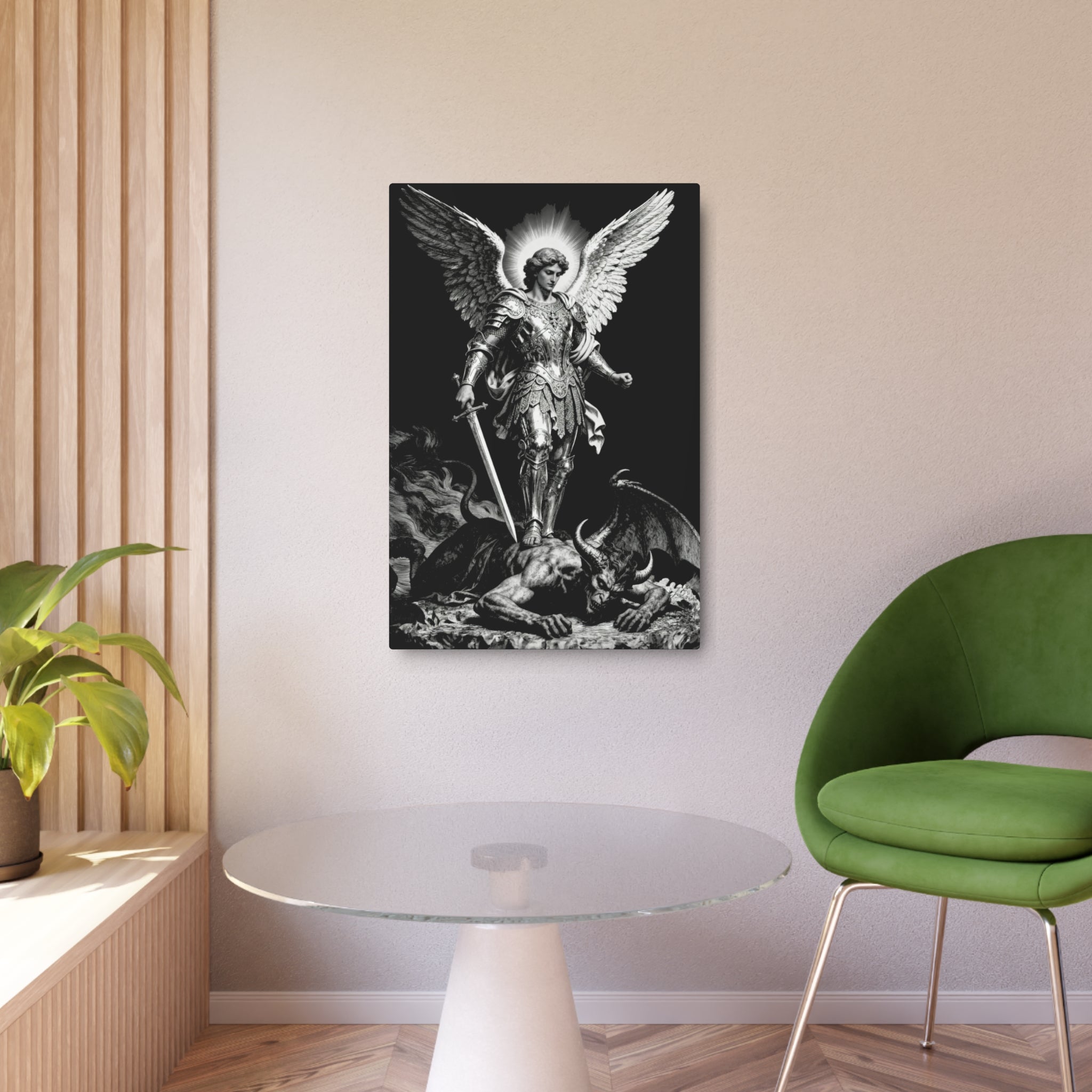 St. Michael Archangel Metal Art Sign