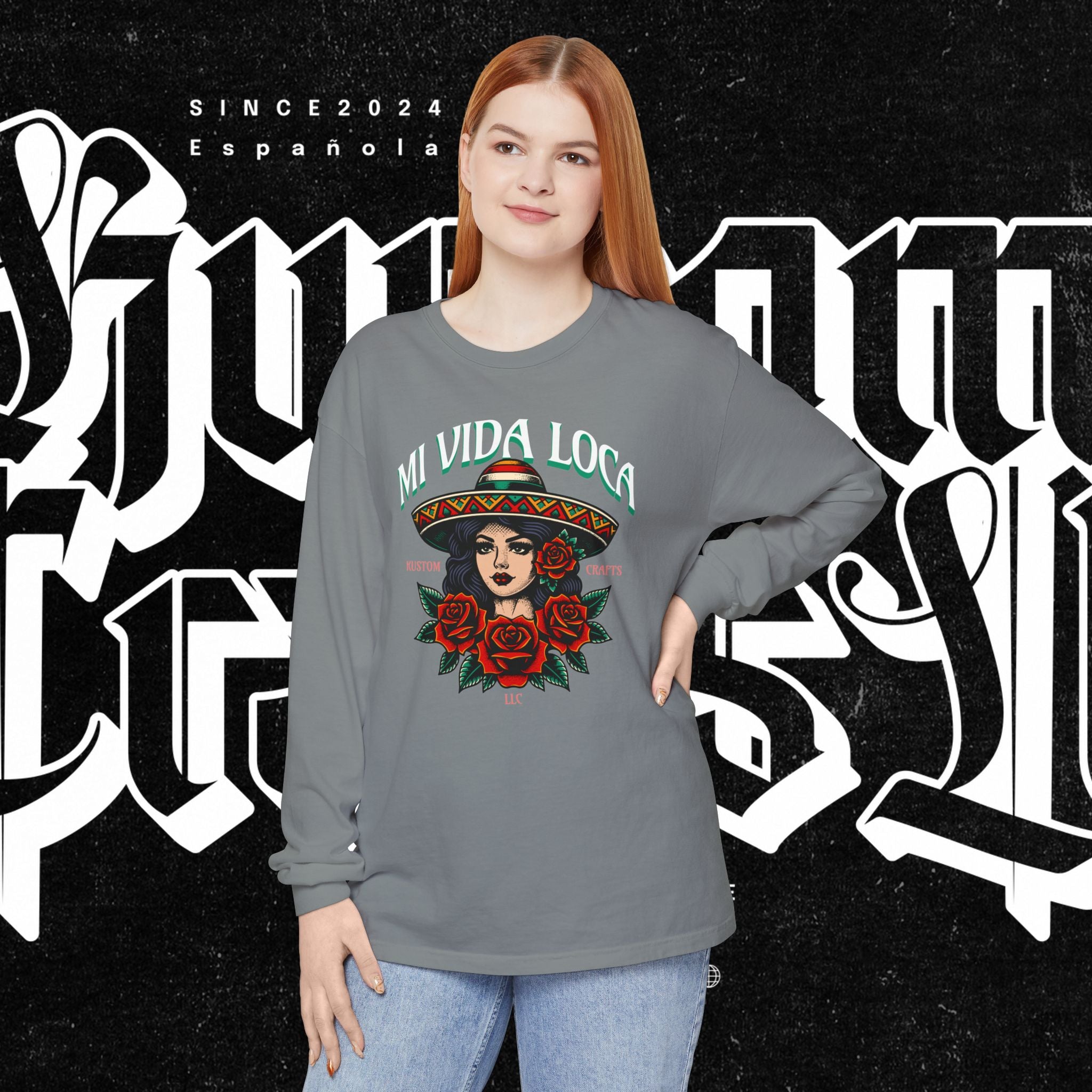 Mi Vida Loca - Long Sleeve T-Shirt (FRONT PRINT)