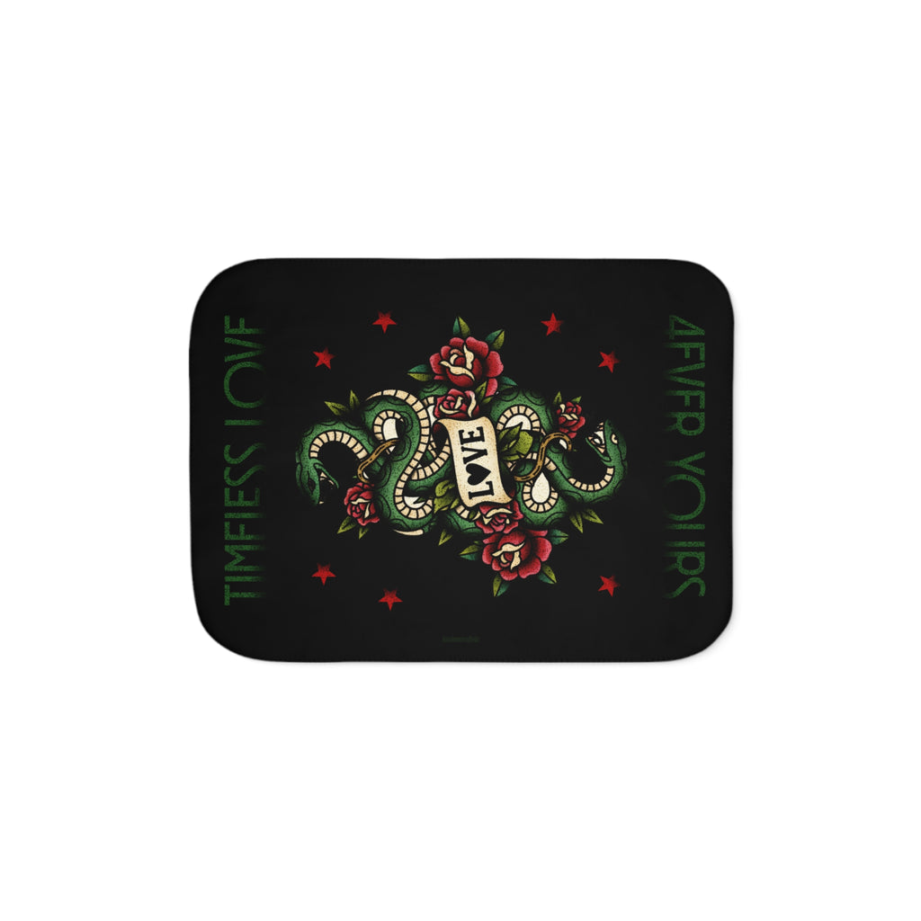 Timeless Love. 4ever Yours. - Sherpa Blanket