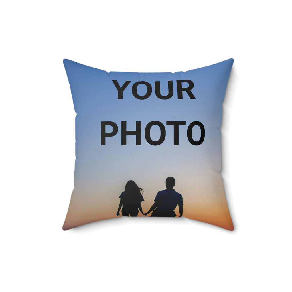 Custom Photo Throw Pillow — Personalized Pillow