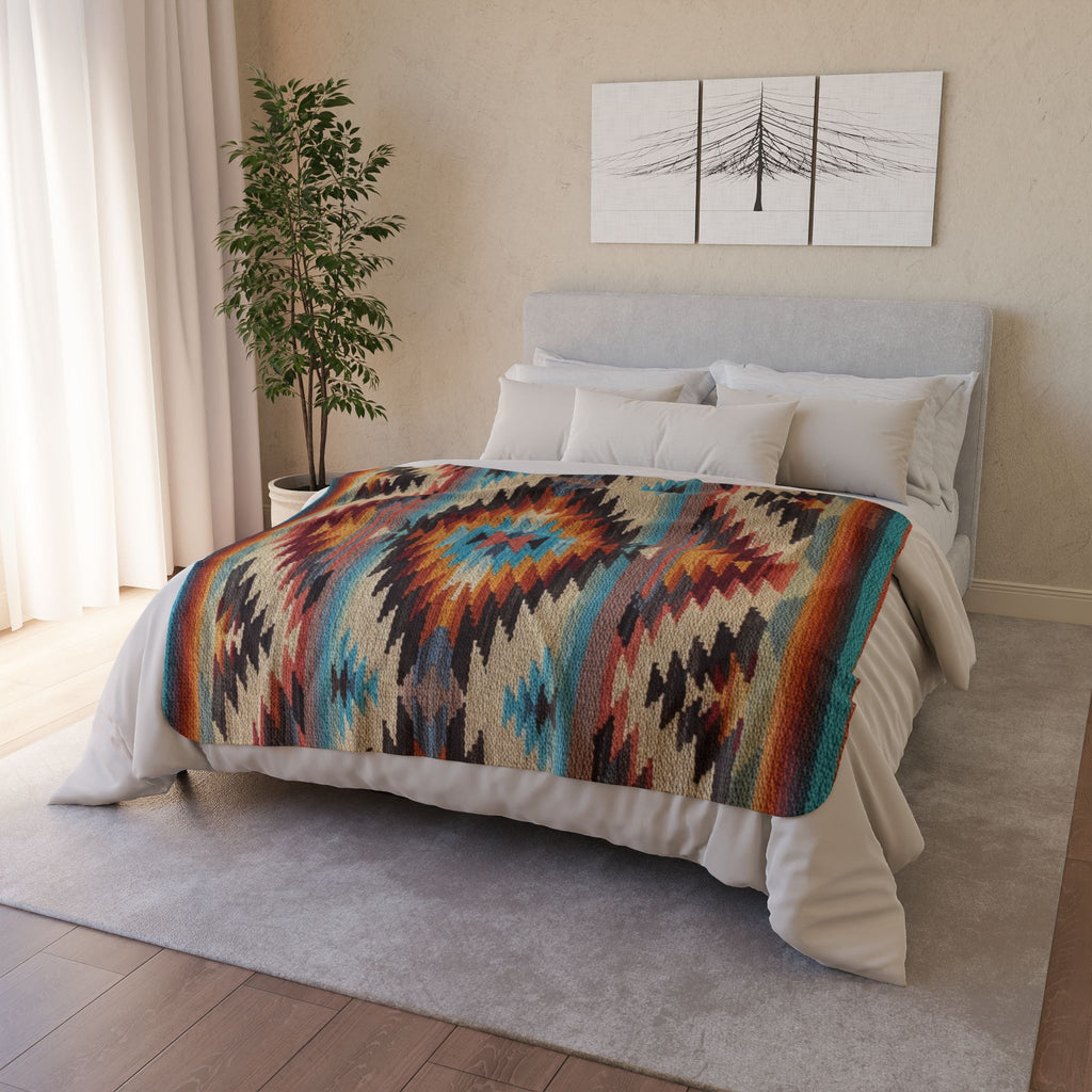 Southwest Fleece - Sherpa Blanket