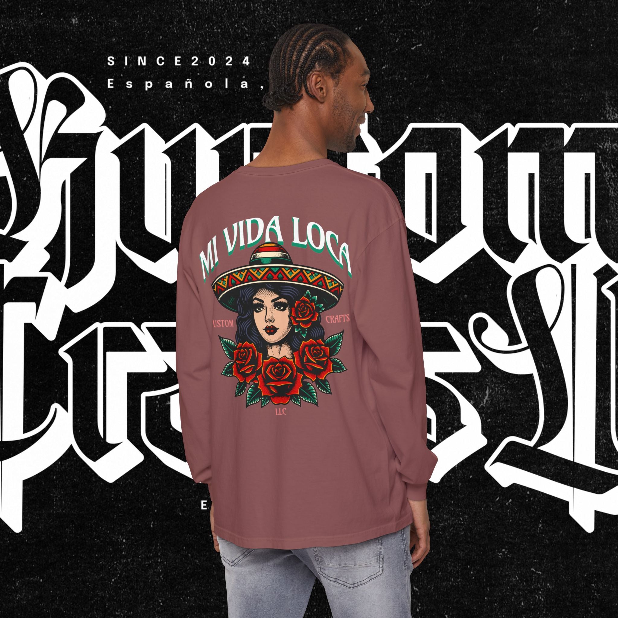 Mi Vida Loca - Long Sleeve T-Shirt (BACK PRINT)