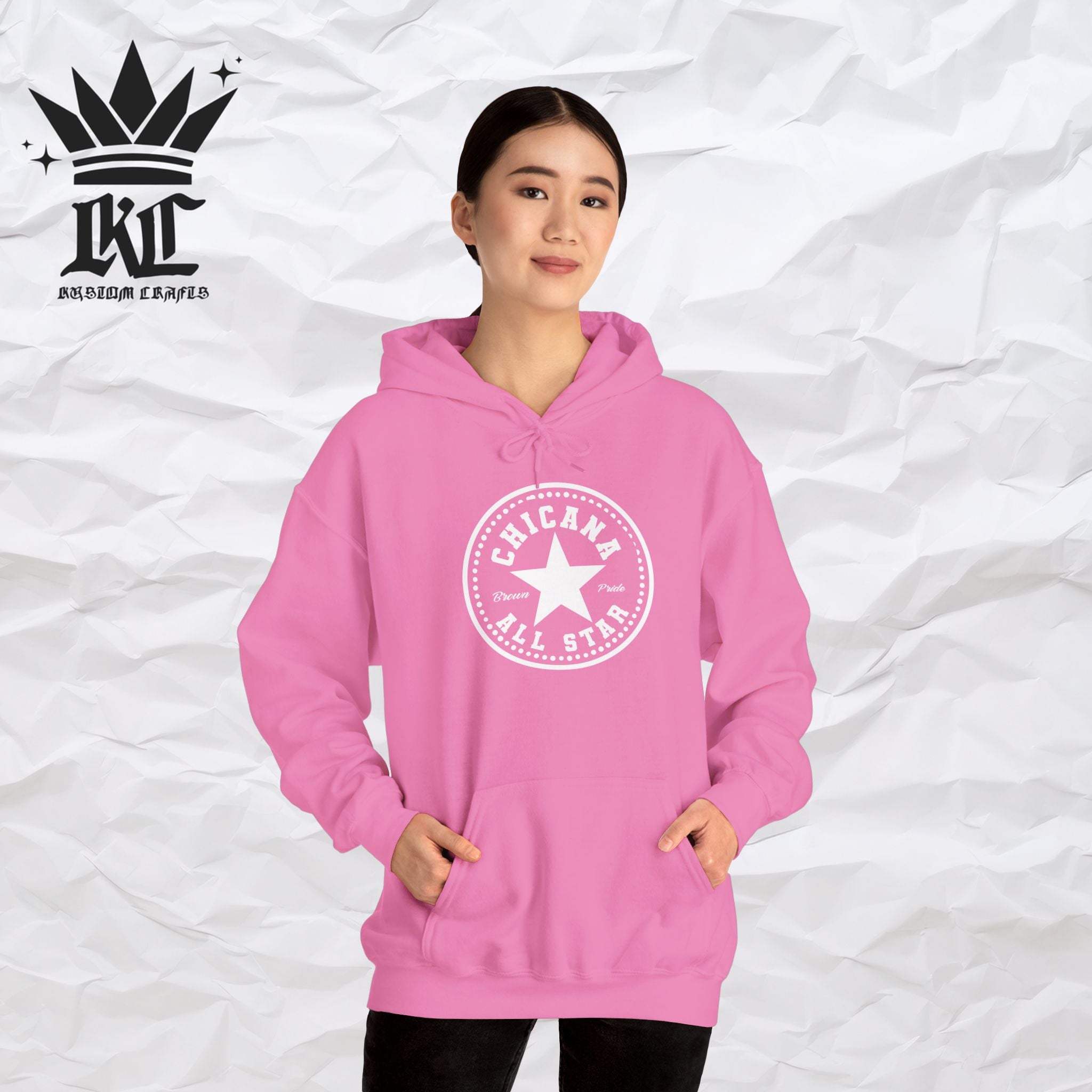 Chicana All Star Hoodie — Vintage Latina Pride Sweatshirt