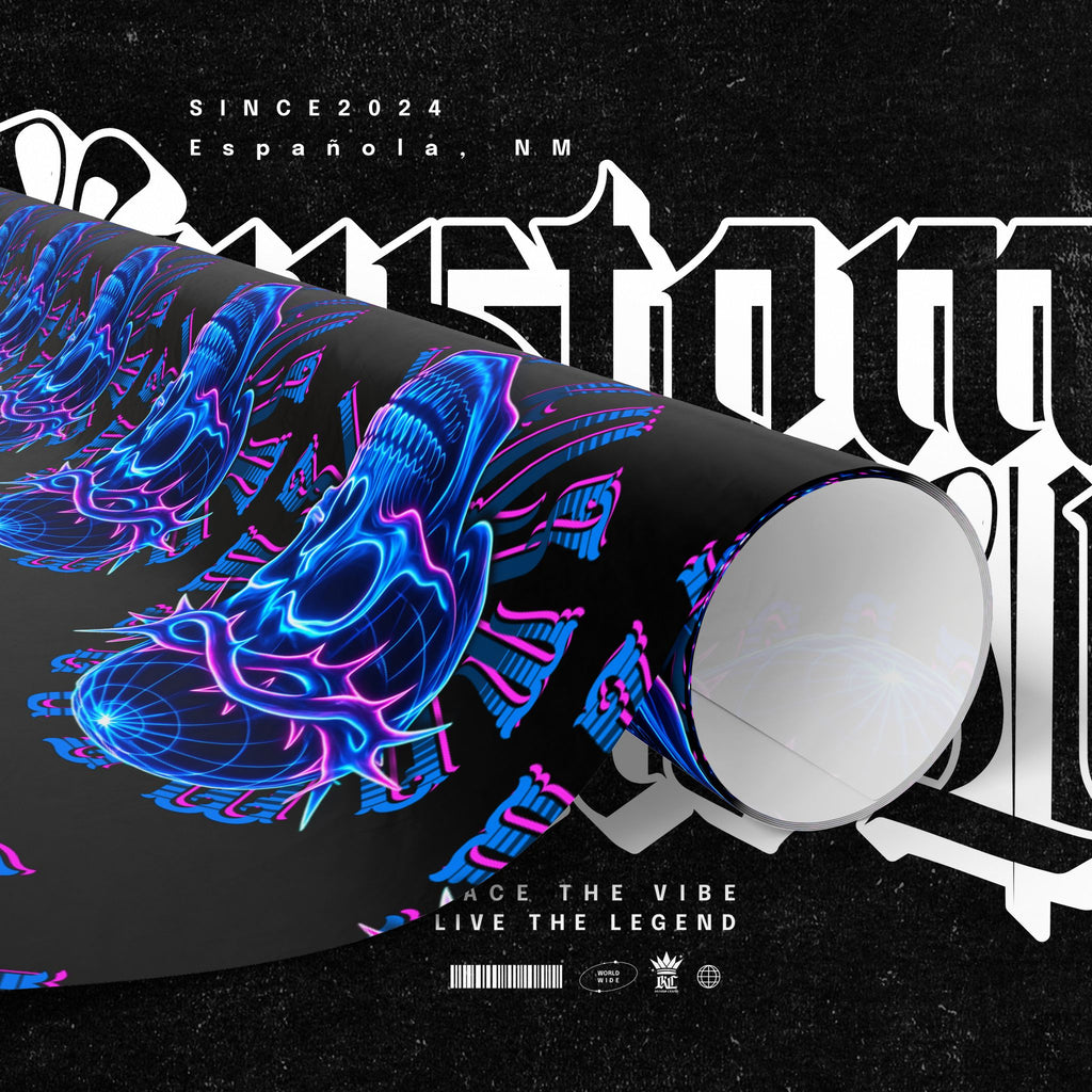 Neon Crown of Thorns — Wrapping Paper