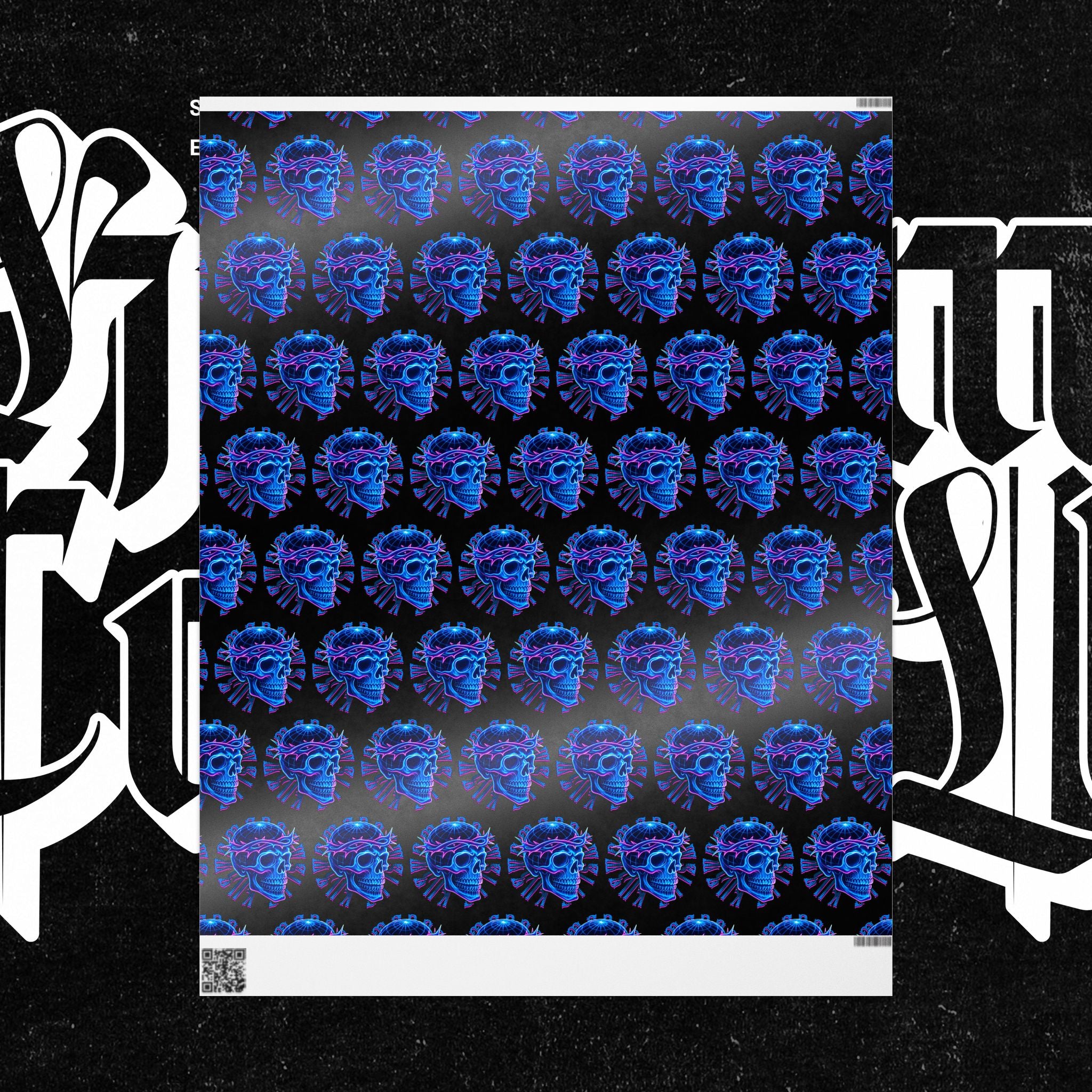 Neon Crown of Thorns — Wrapping Paper