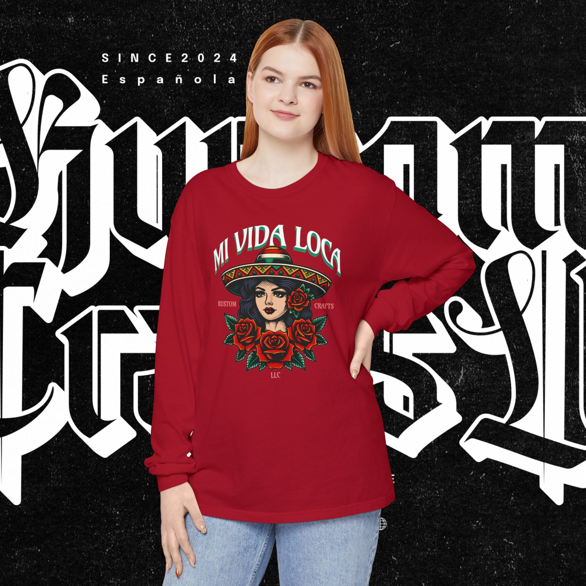 Mi Vida Loca - Long Sleeve T-Shirt (FRONT PRINT)