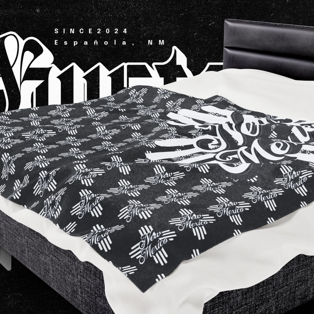 New Mexico Velveteen Plush Blanket