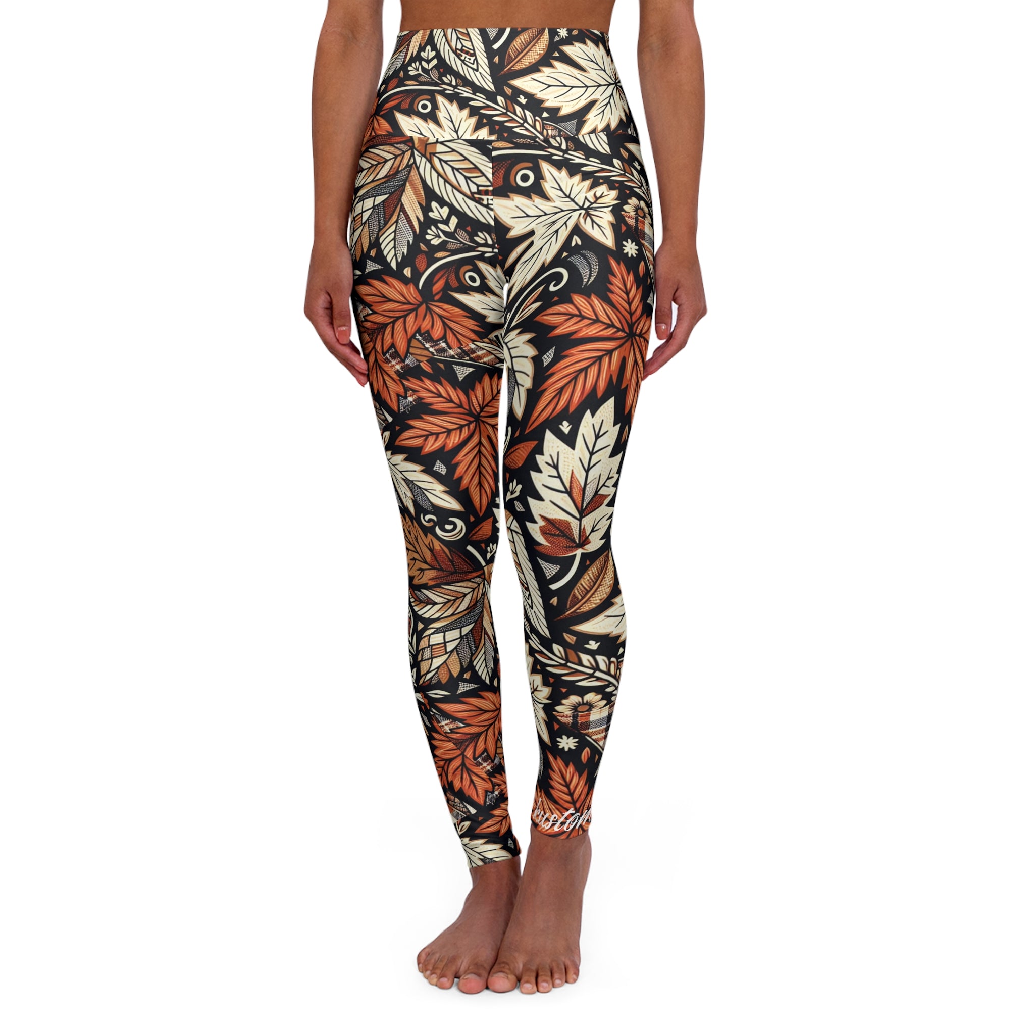 Autumn Leaf - High-Waist Leggings
