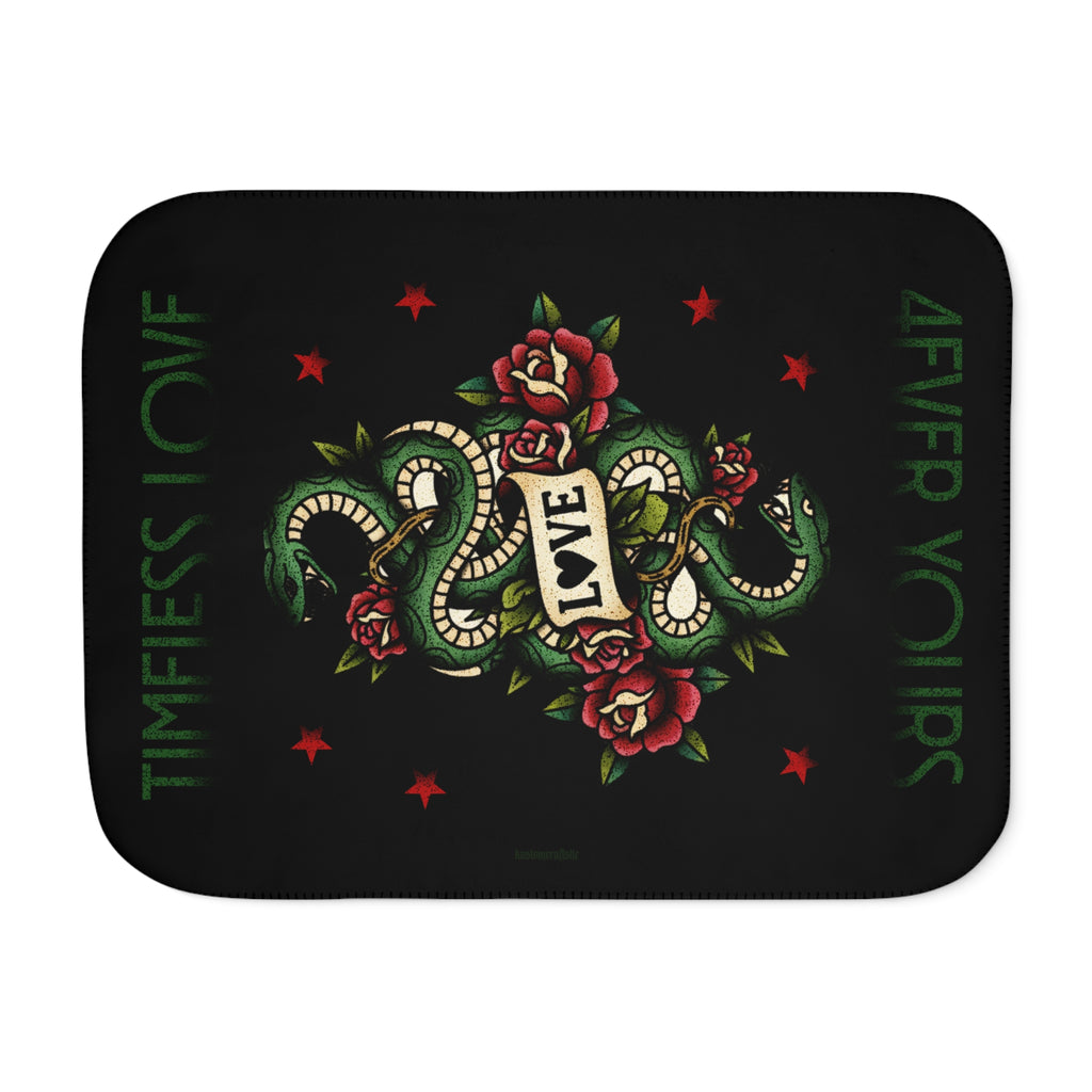 Timeless Love. 4ever Yours. - Sherpa Blanket