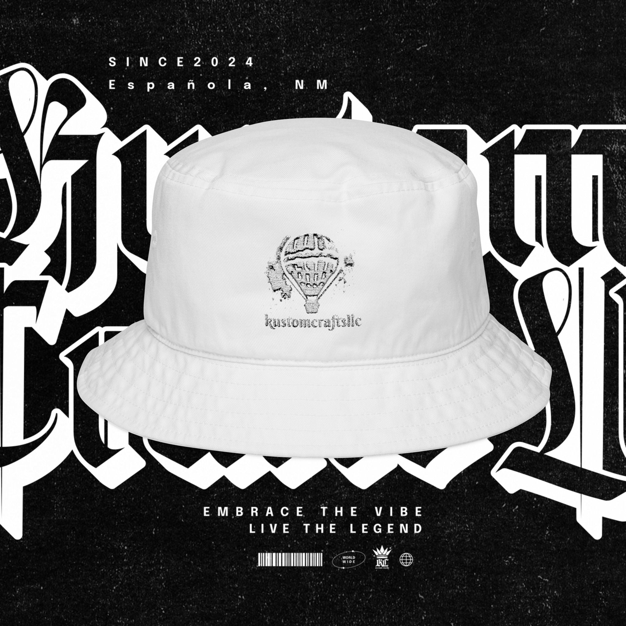 Hot Air Balloon Embroidery Bucket Hat