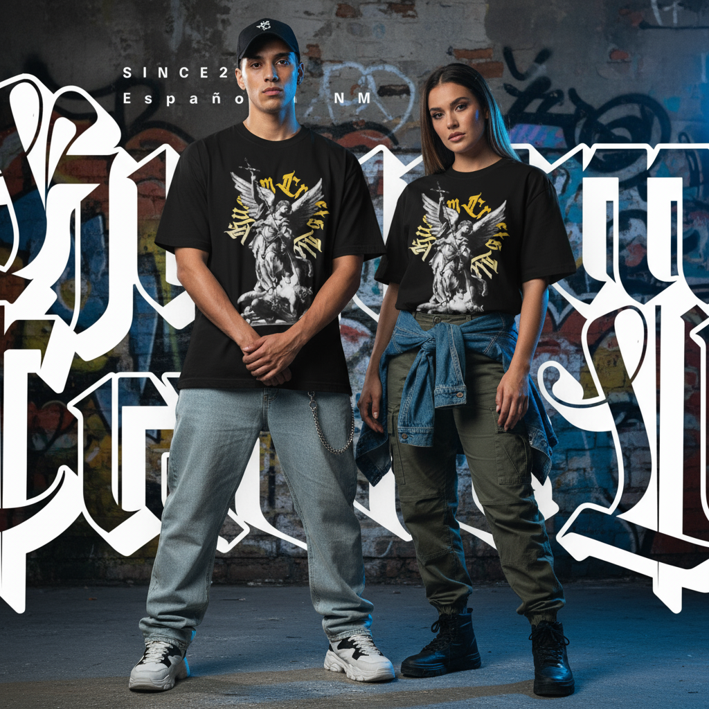 Saint Micheal Vintage-Inspired Graphic T-Shirt featuring Angel Design, Perfect for Casual Wear, Gift for Art Lovers, Streetwear Essential, Unisex Tee