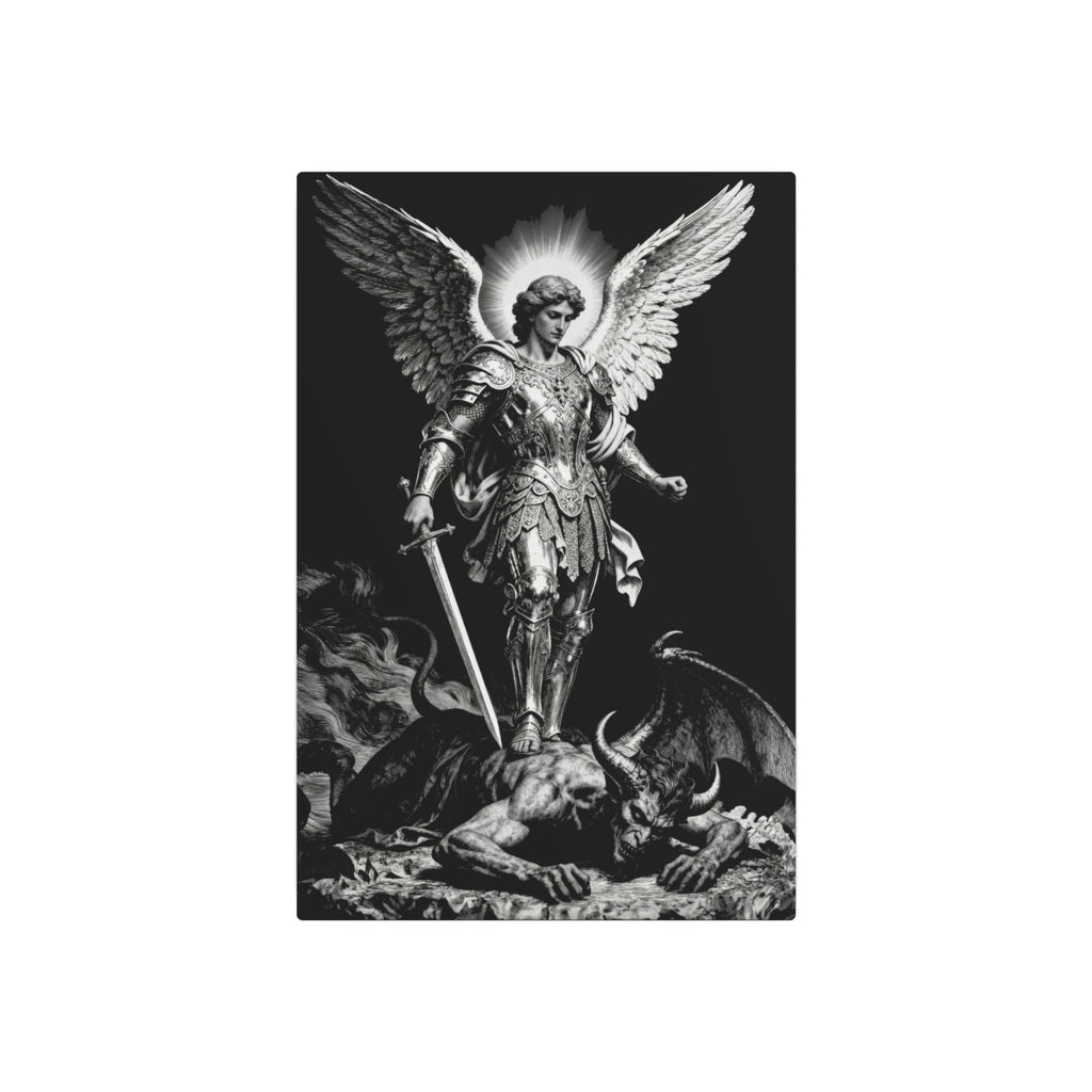 St. Michael Archangel Metal Art Sign