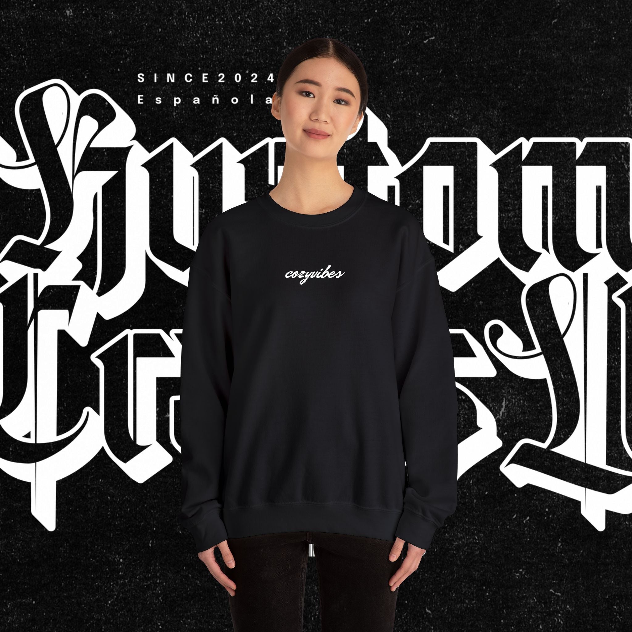 Cozy Vibes Embroidery Sweatshirt