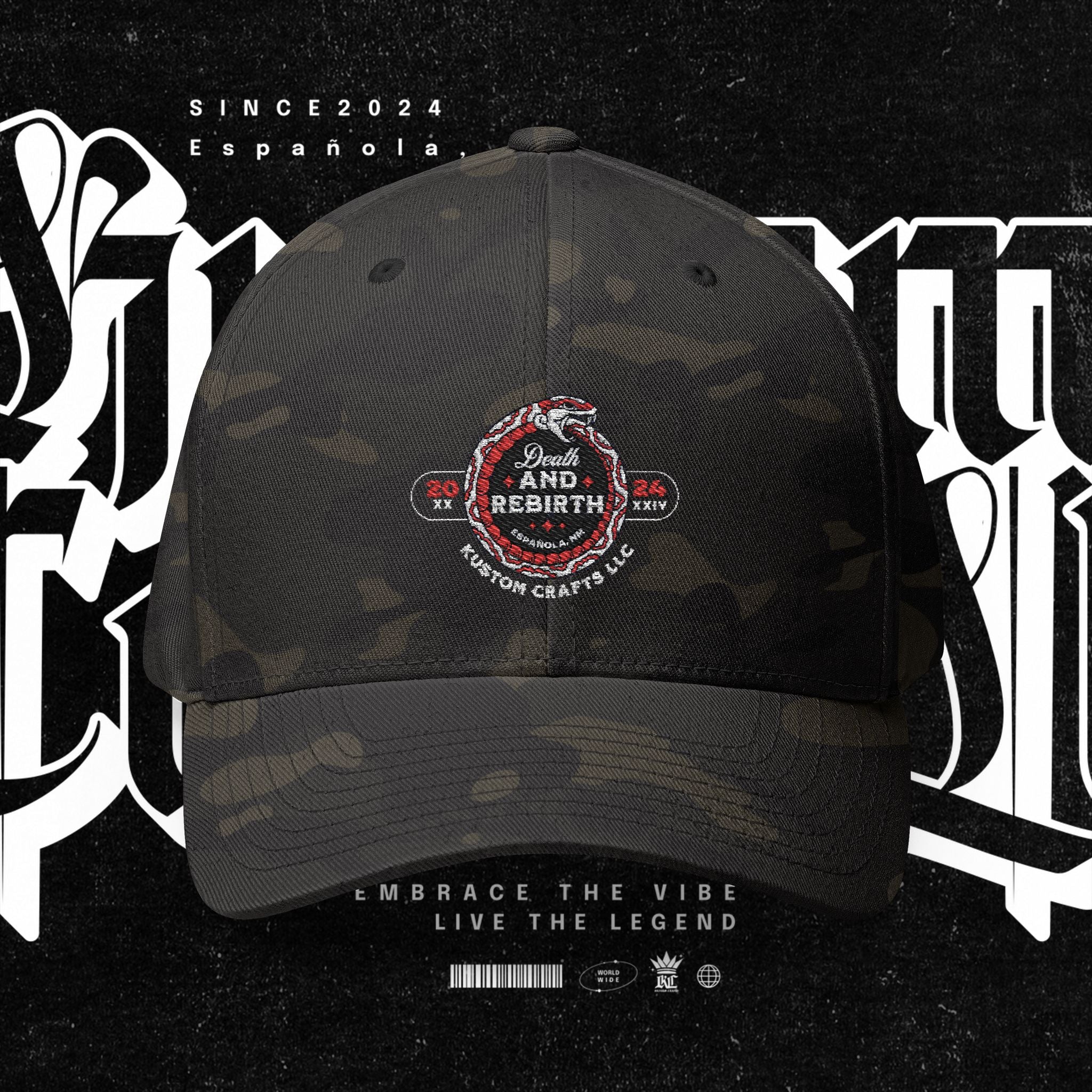 Death and Rebirth - Embroidered Cap