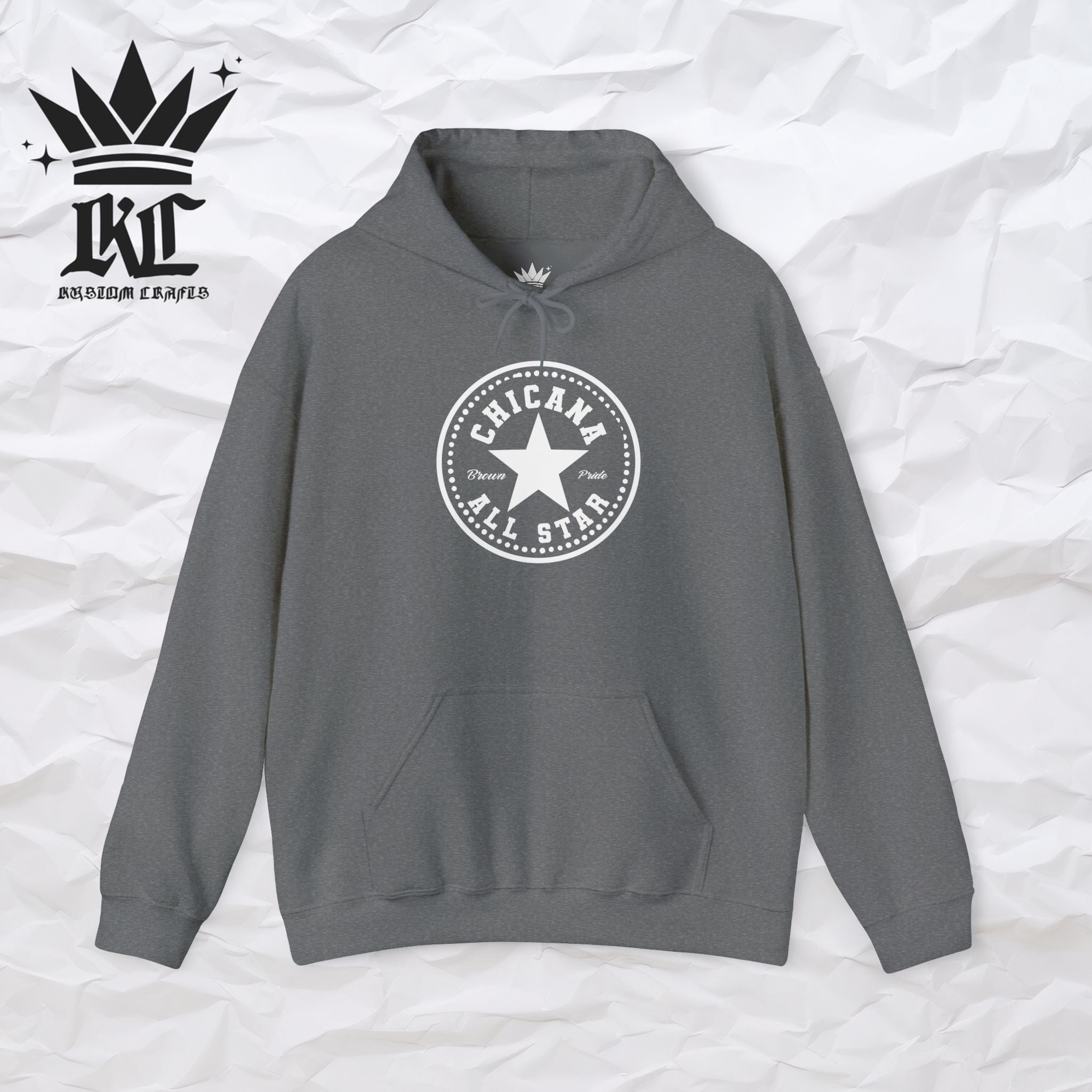 Chicana All Star Hoodie — Vintage Latina Pride Sweatshirt