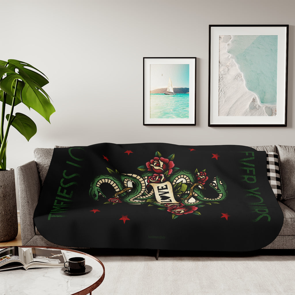 Timeless Love. 4ever Yours. - Sherpa Blanket