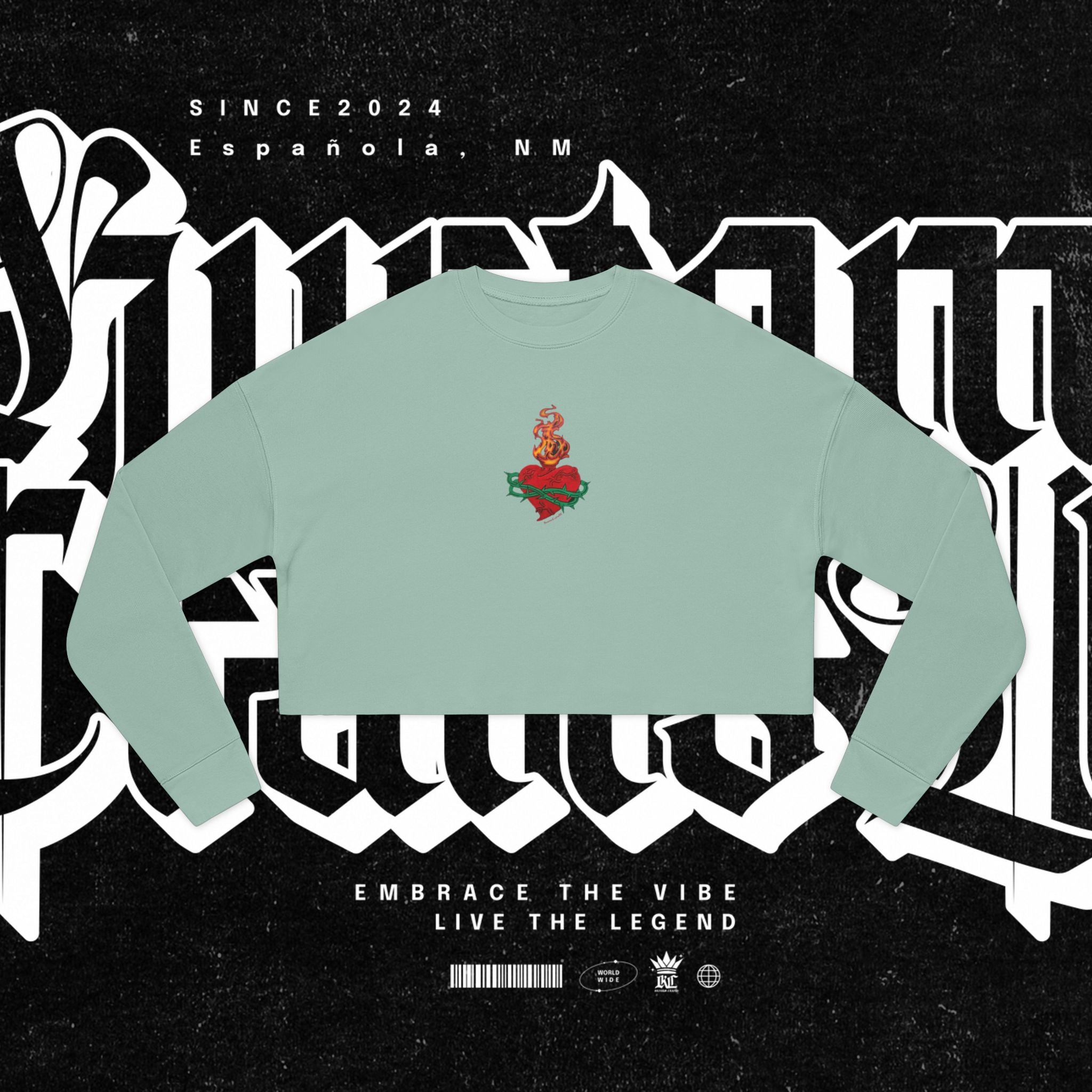 Sacred Heart Cropped Sweatshirt