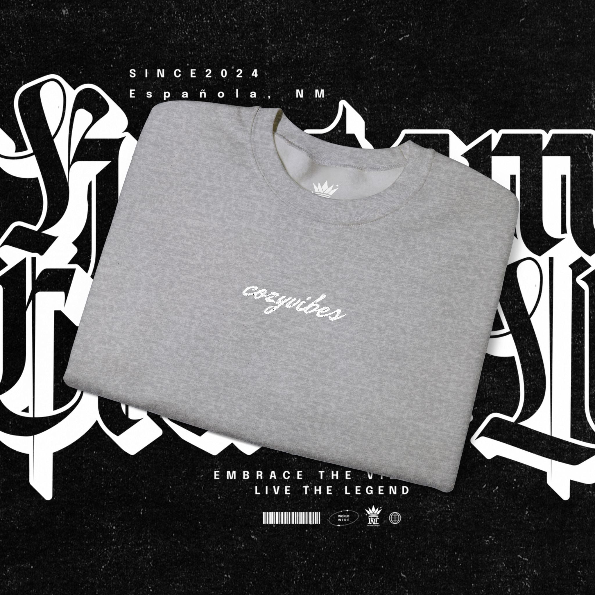 Cozy Vibes Embroidery Sweatshirt