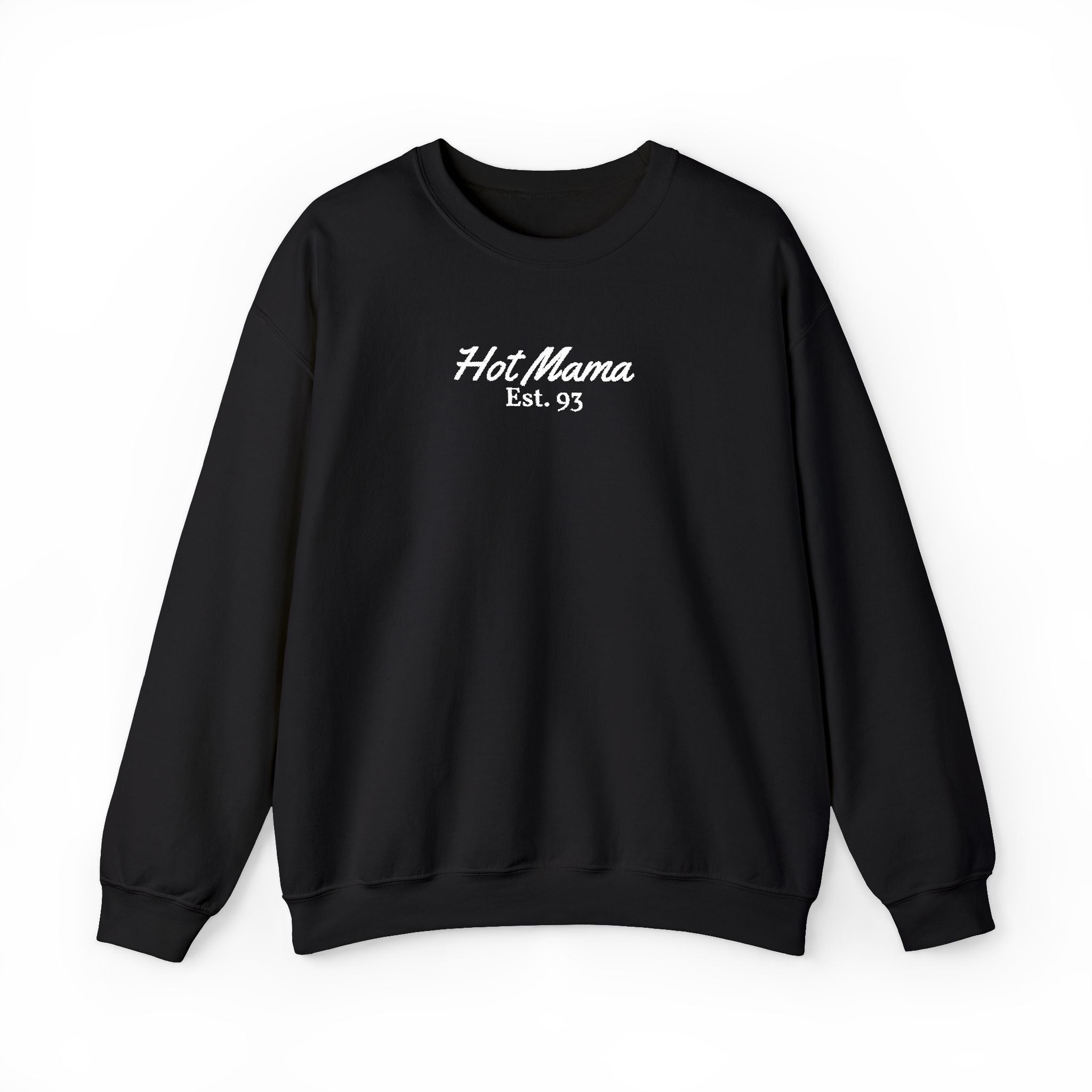 Hot Mama - Personalized Embroidery Crewneck Sweatshirt