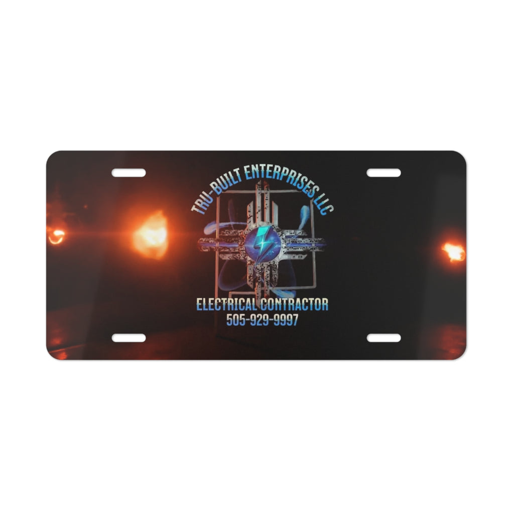 Tru-built enterprises license plate