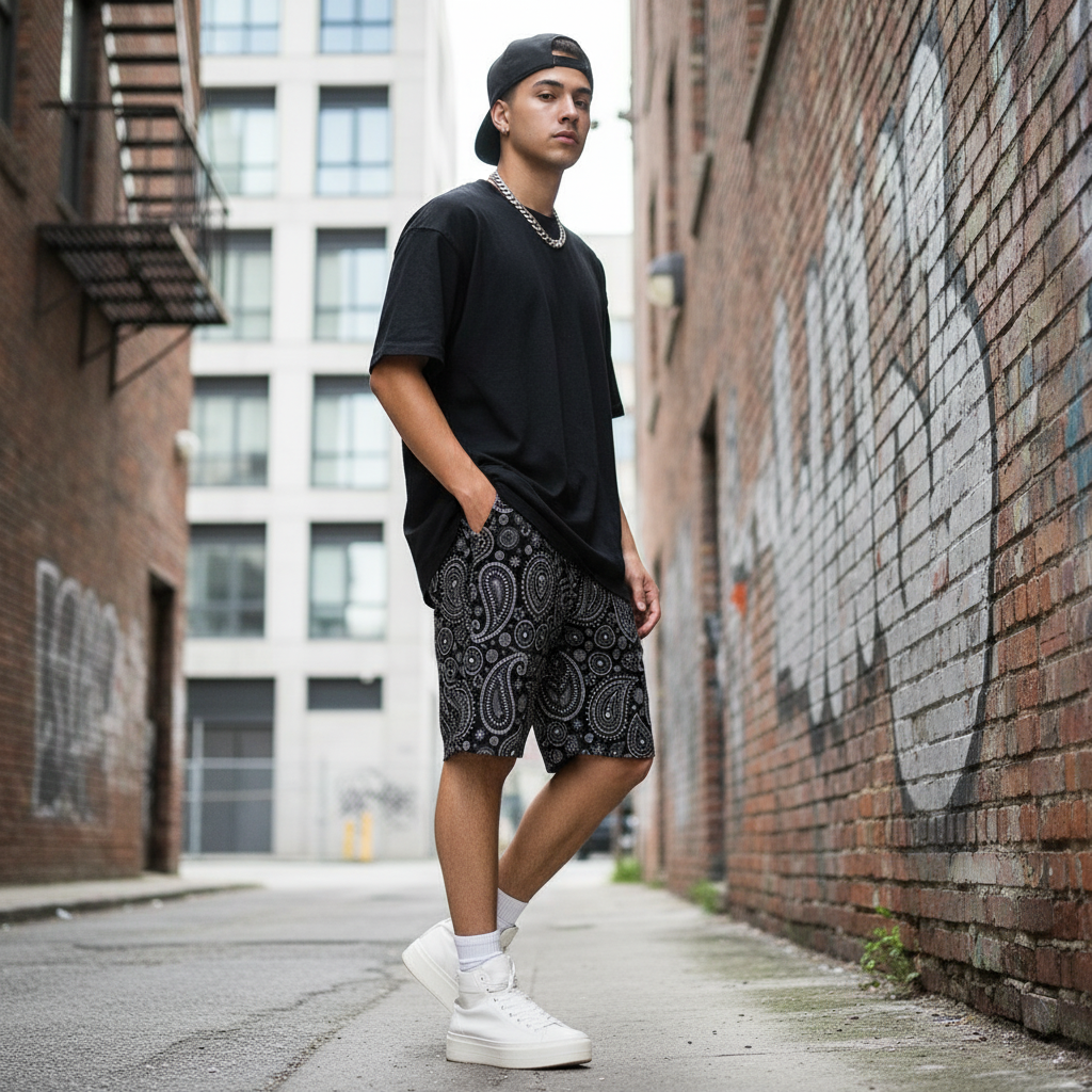 Men's Knee-Length Pajama Shorts