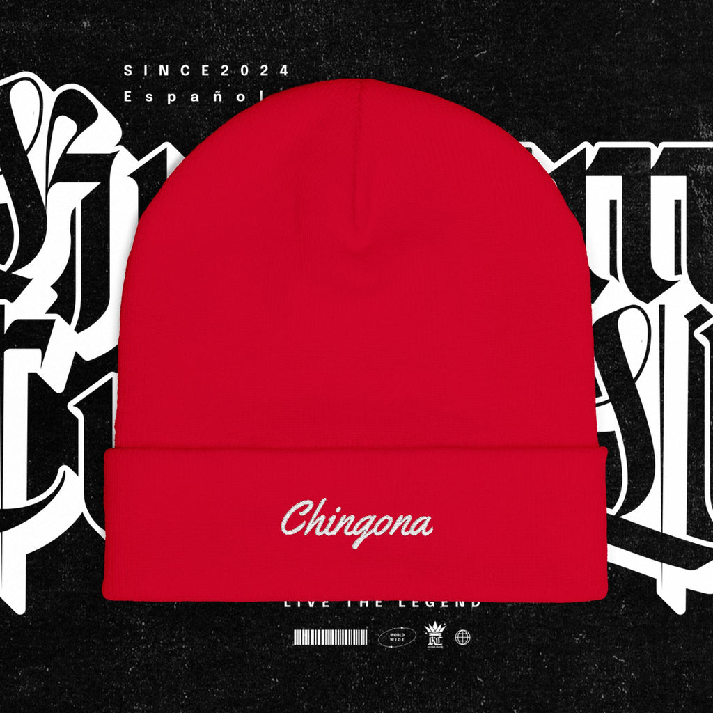 Chingona - Embroidery Beanie