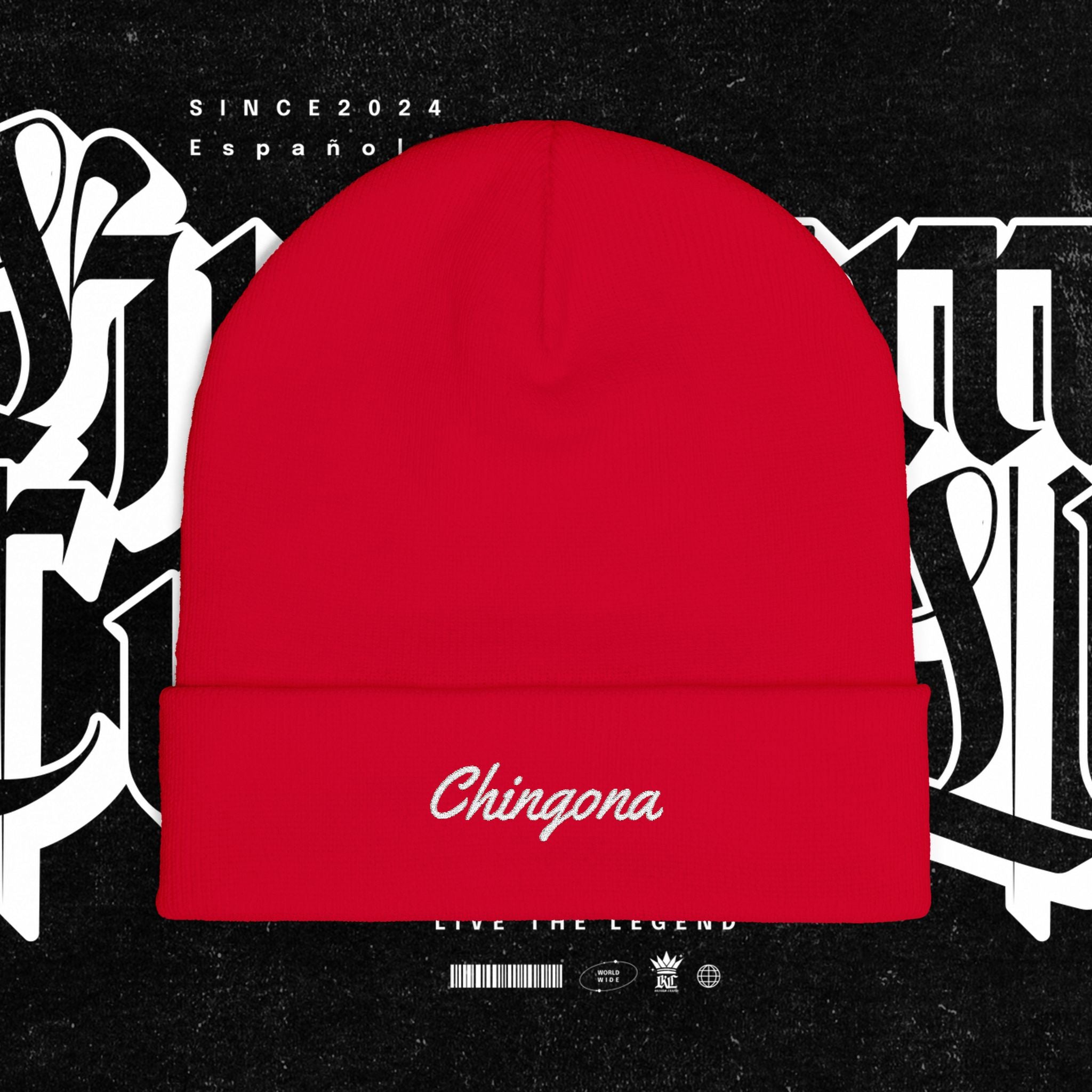 Chingona - Embroidery Beanie