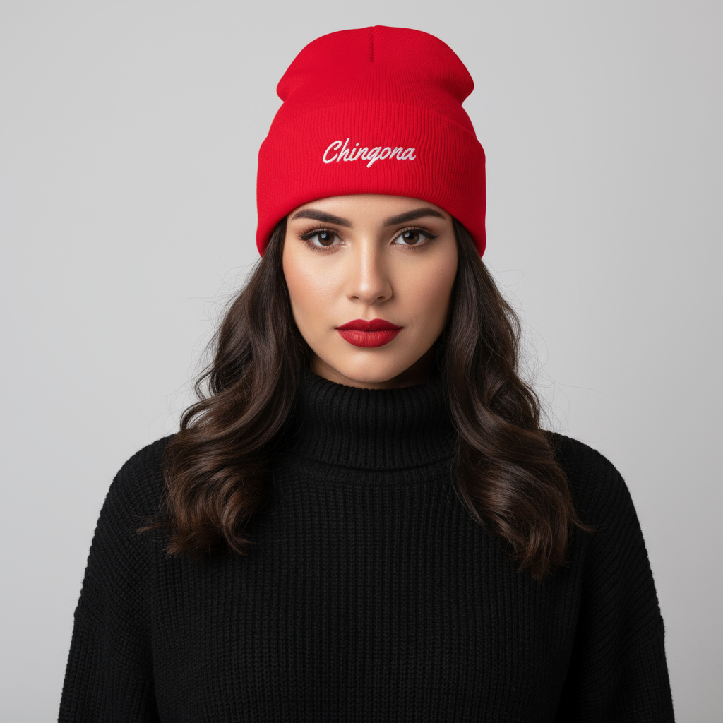 Chingona - Embroidery Beanie