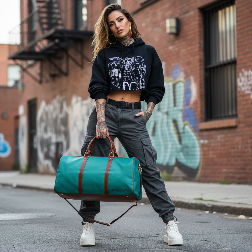 Turquoise Waterproof Travel Bag