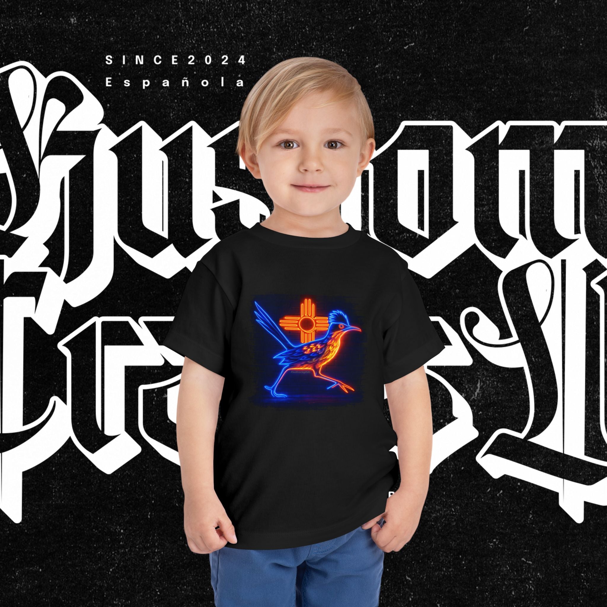 Neon Roadrunner New Mexico - Toddler Tee