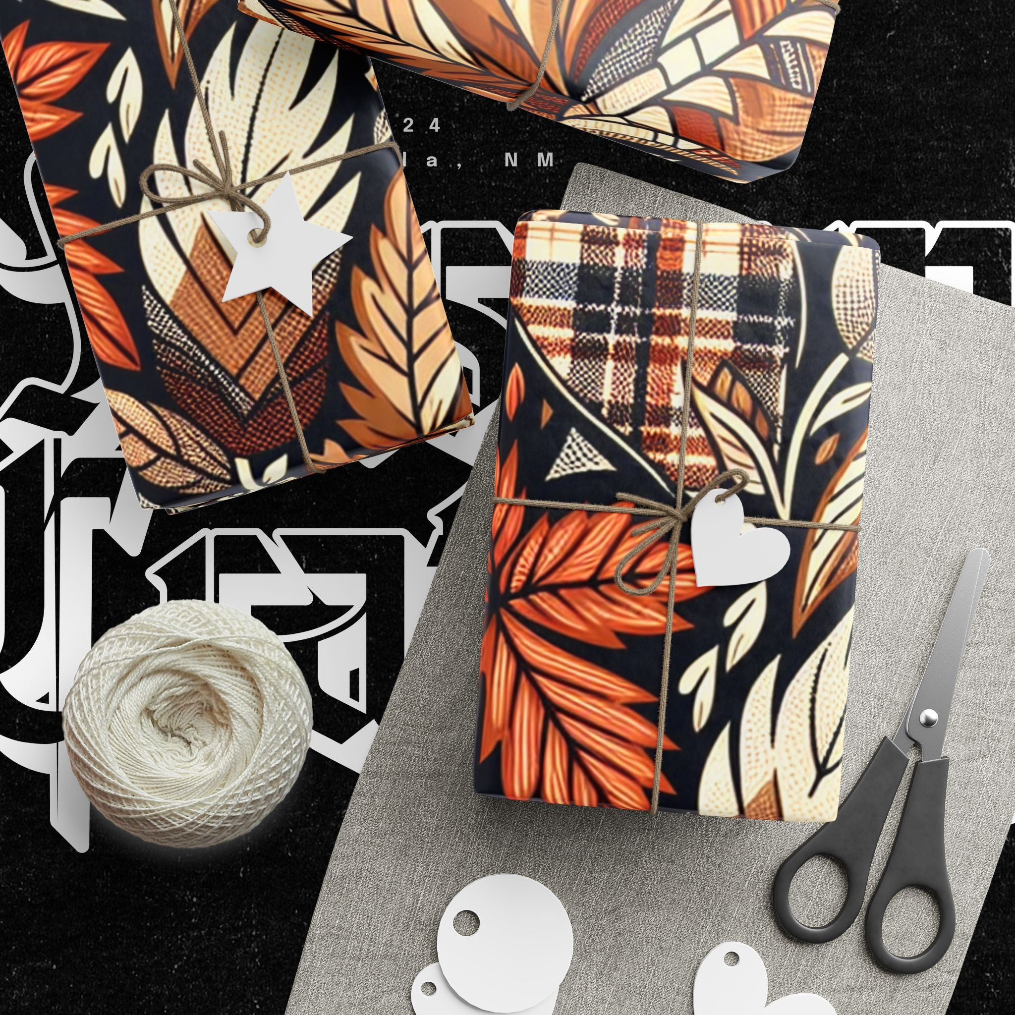 Fall Camo Wrapping Paper