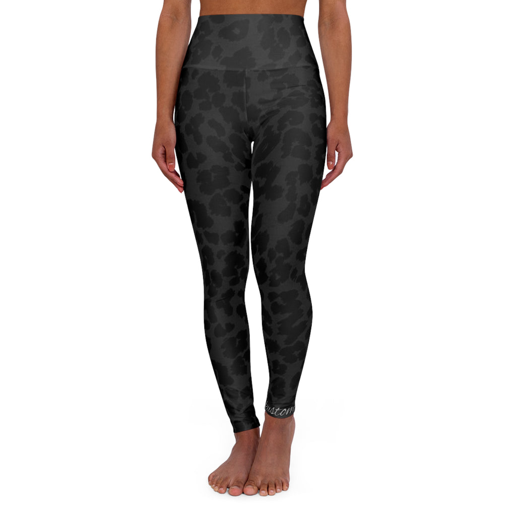 Black Cheetah - High Waisted Yoga Leggings