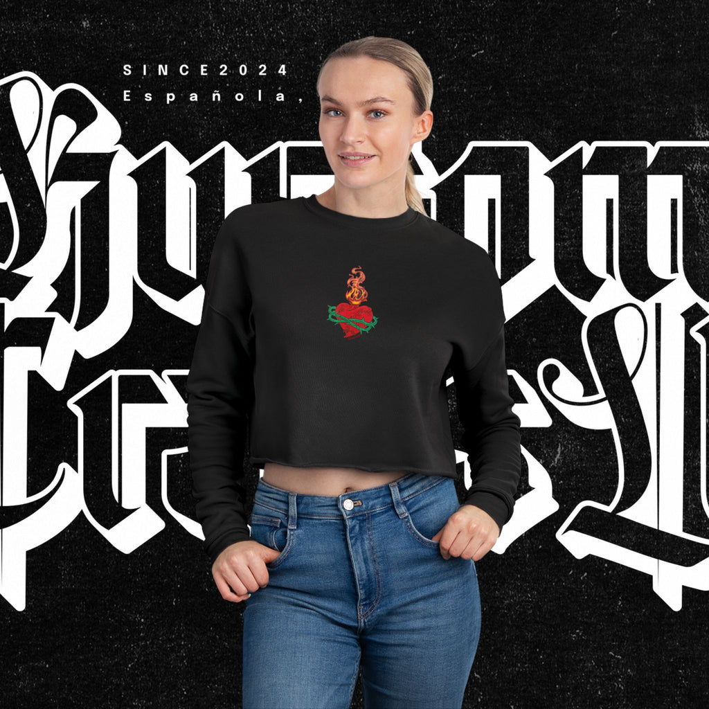 Sacred Heart Cropped Sweatshirt