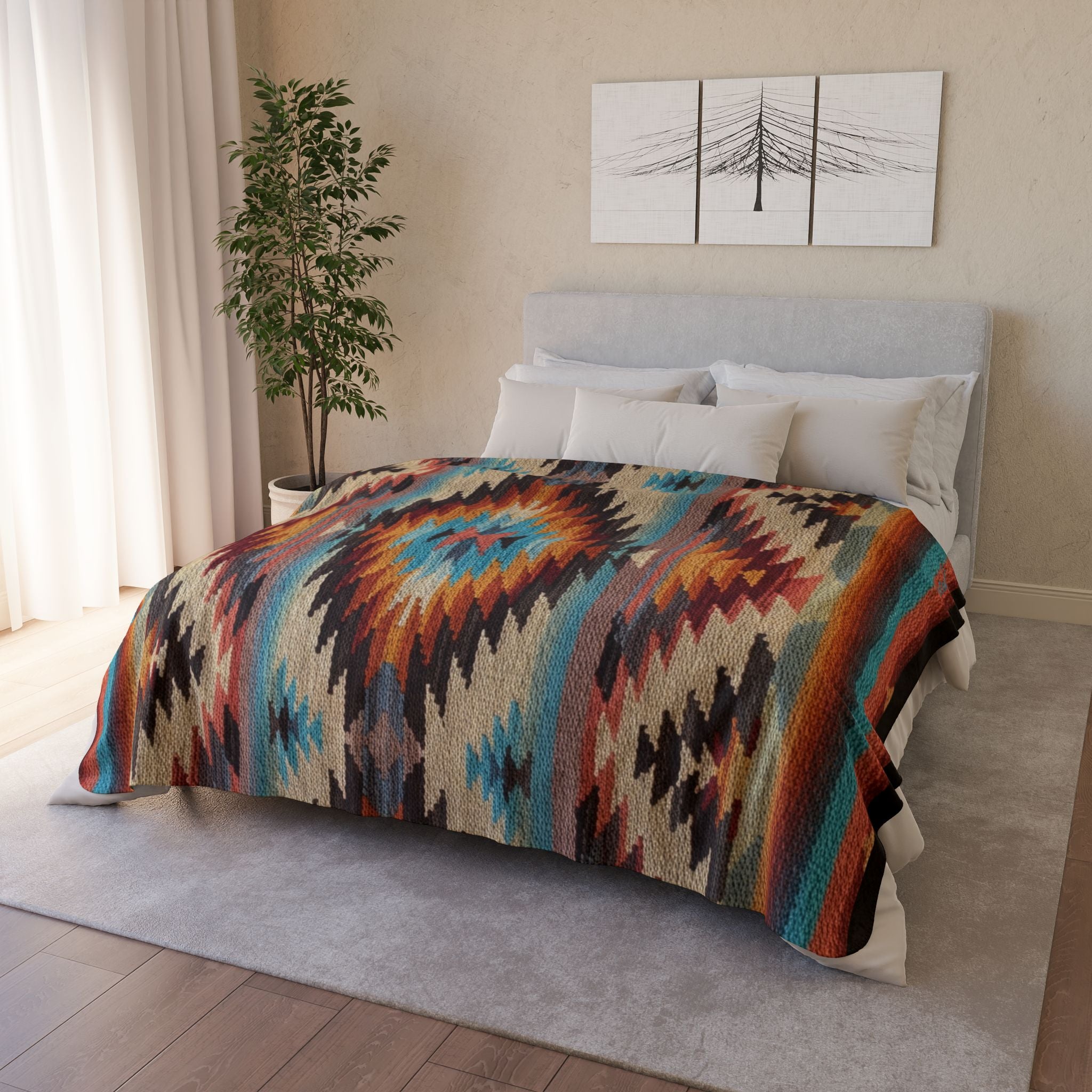 Southwest Fleece - Sherpa Blanket