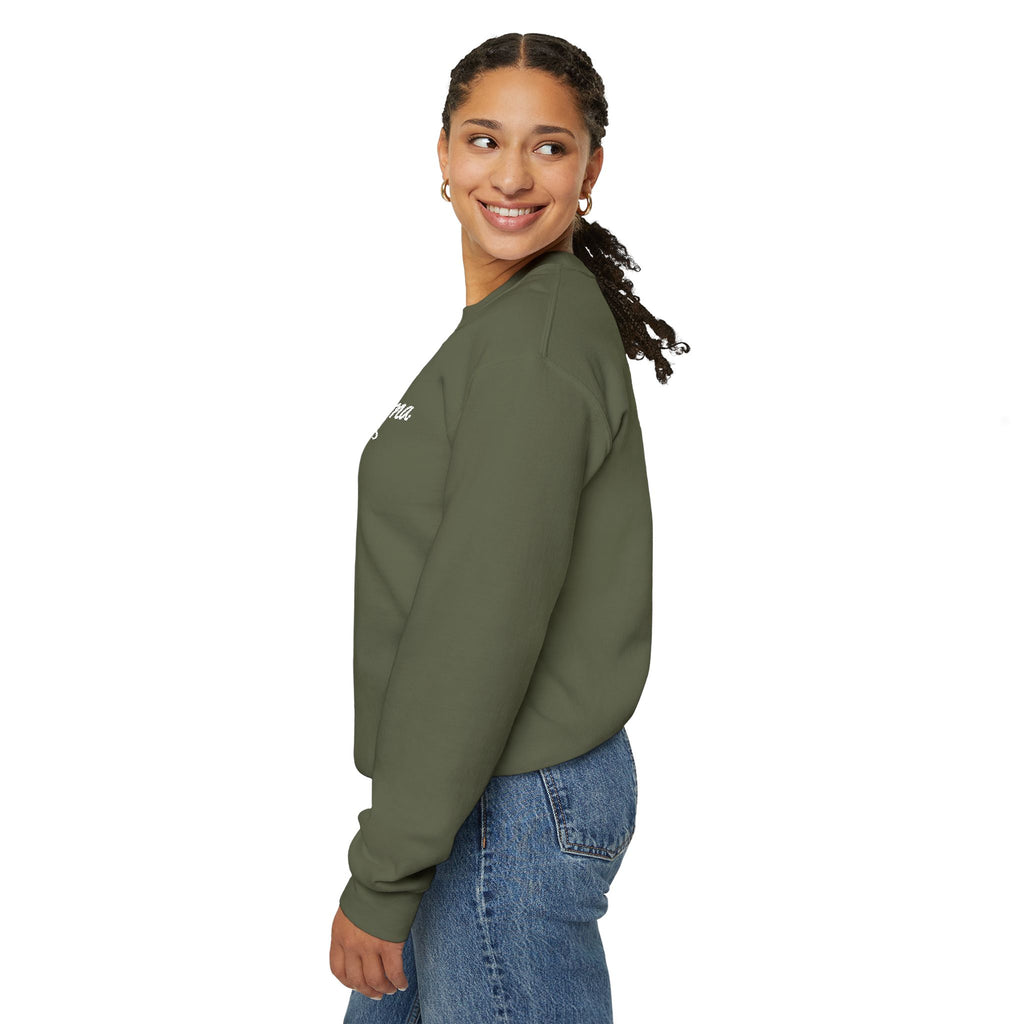 Hot Mama - Personalized Embroidery Crewneck Sweatshirt