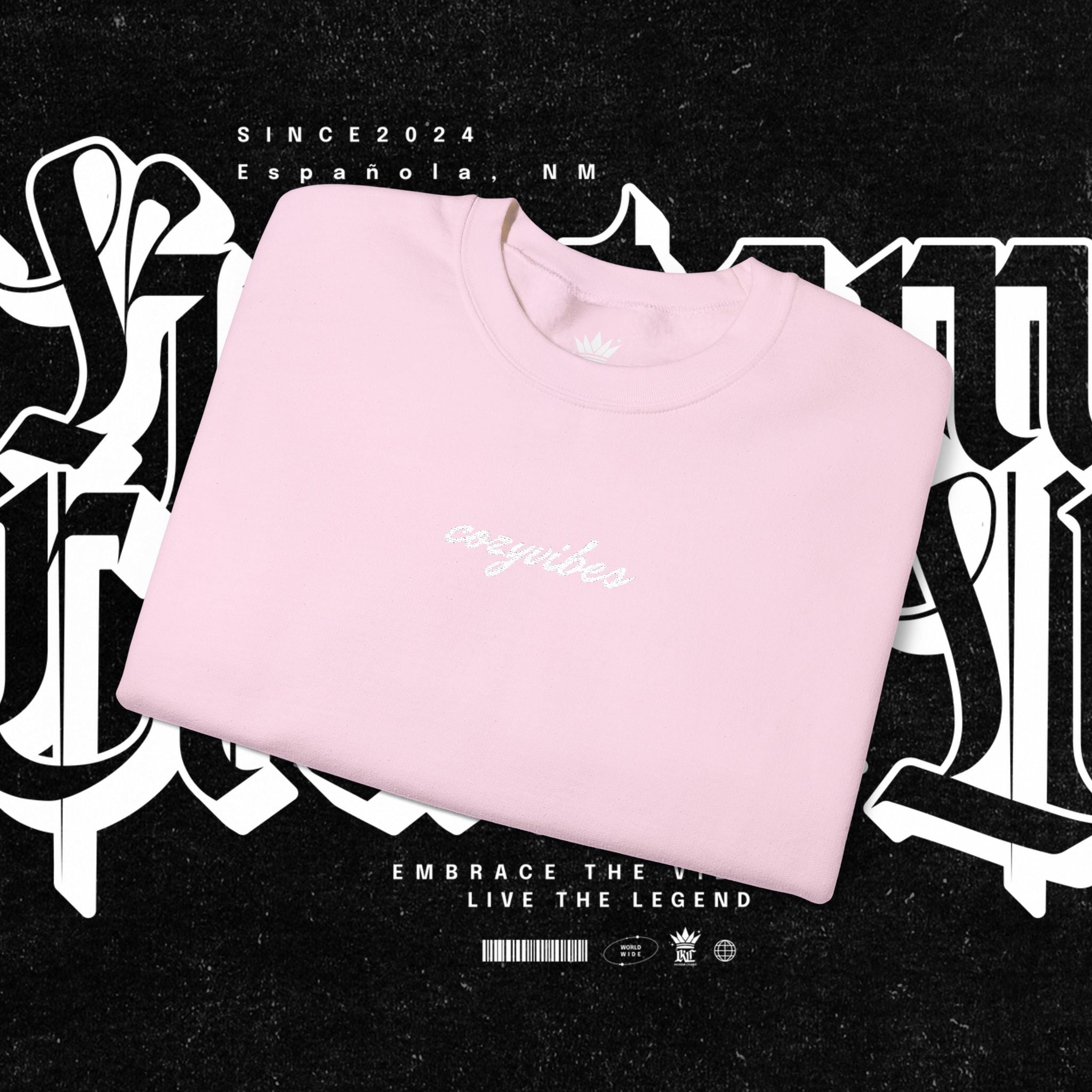 Cozy Vibes Embroidery Sweatshirt