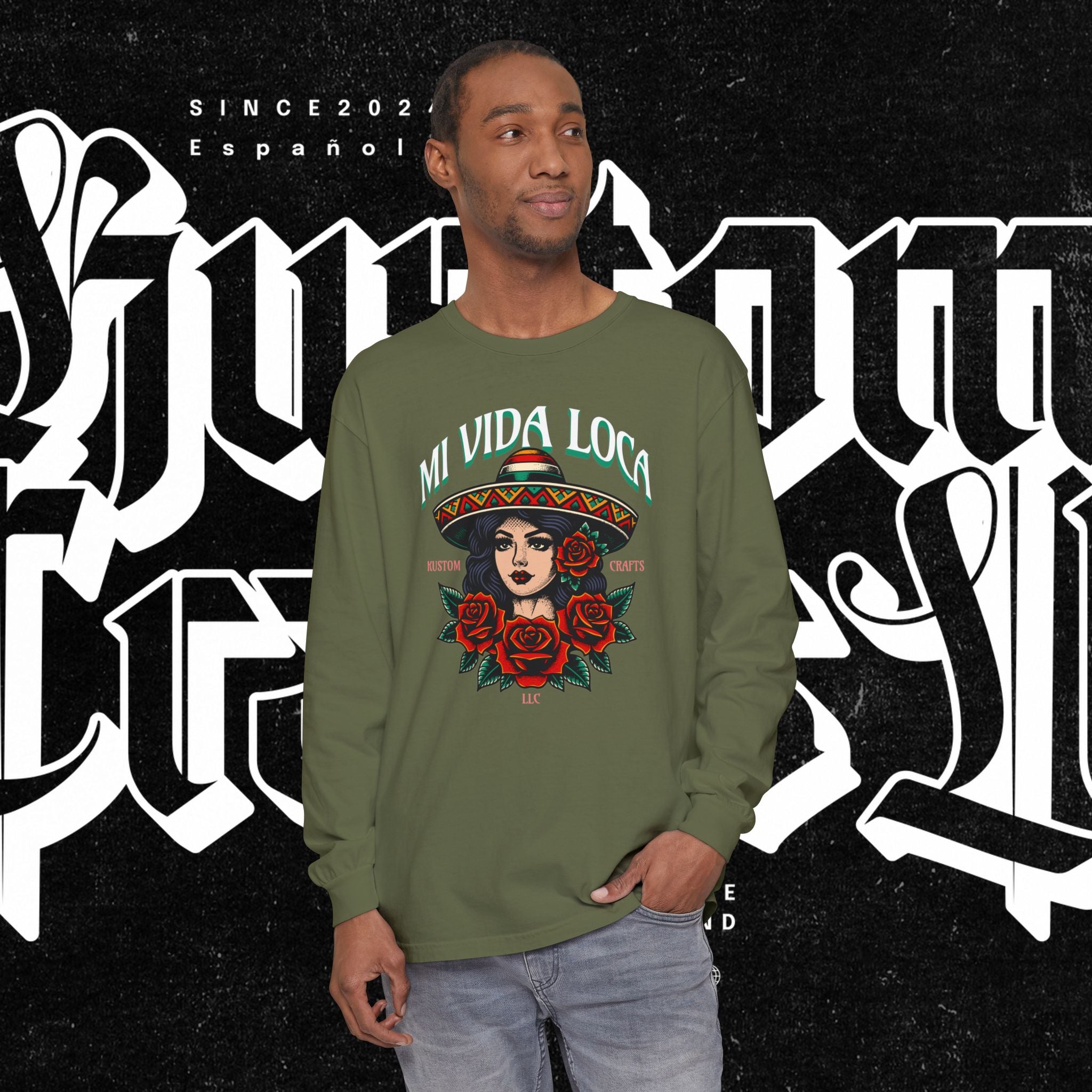 Mi Vida Loca - Long Sleeve T-Shirt (FRONT PRINT)