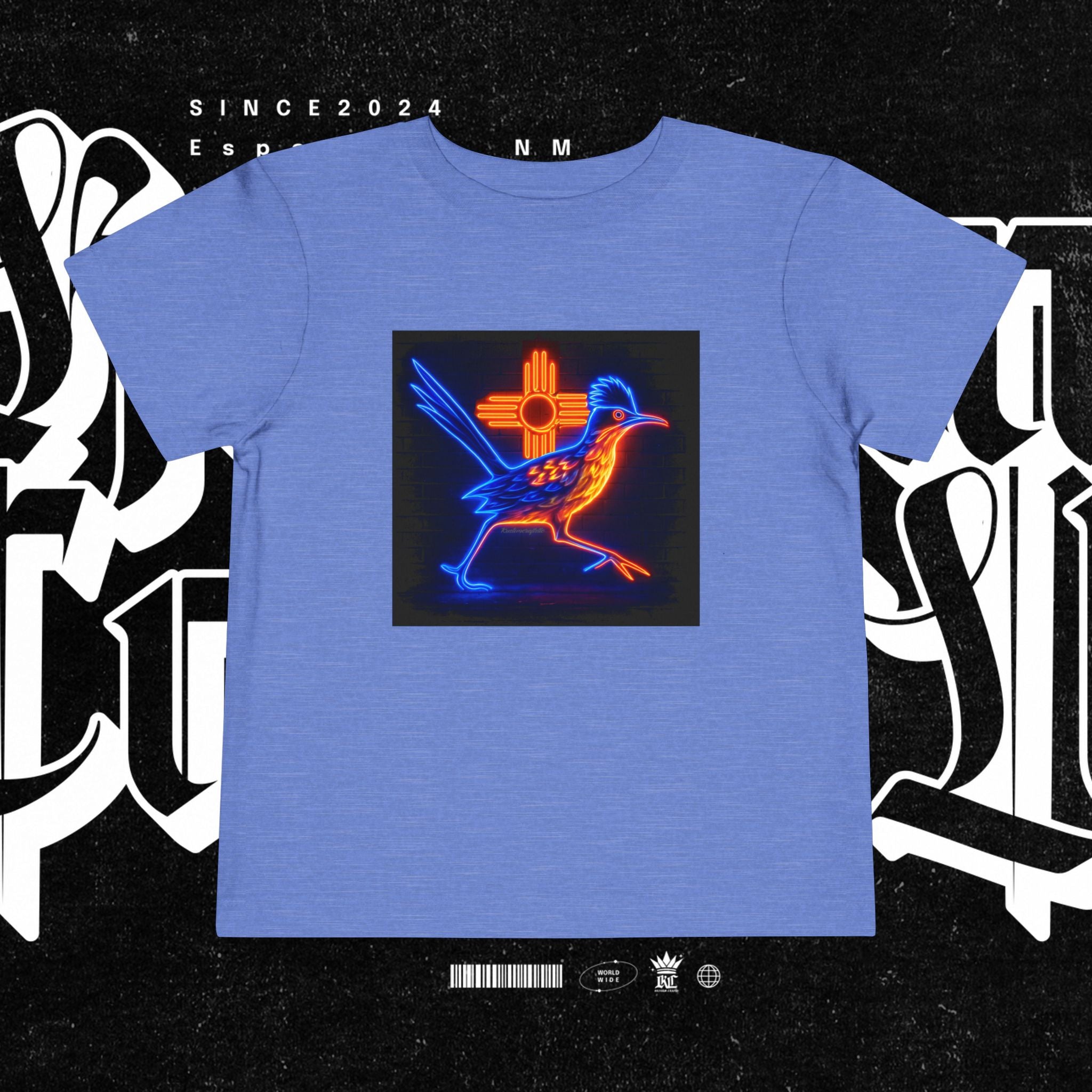 Neon Roadrunner New Mexico - Toddler Tee