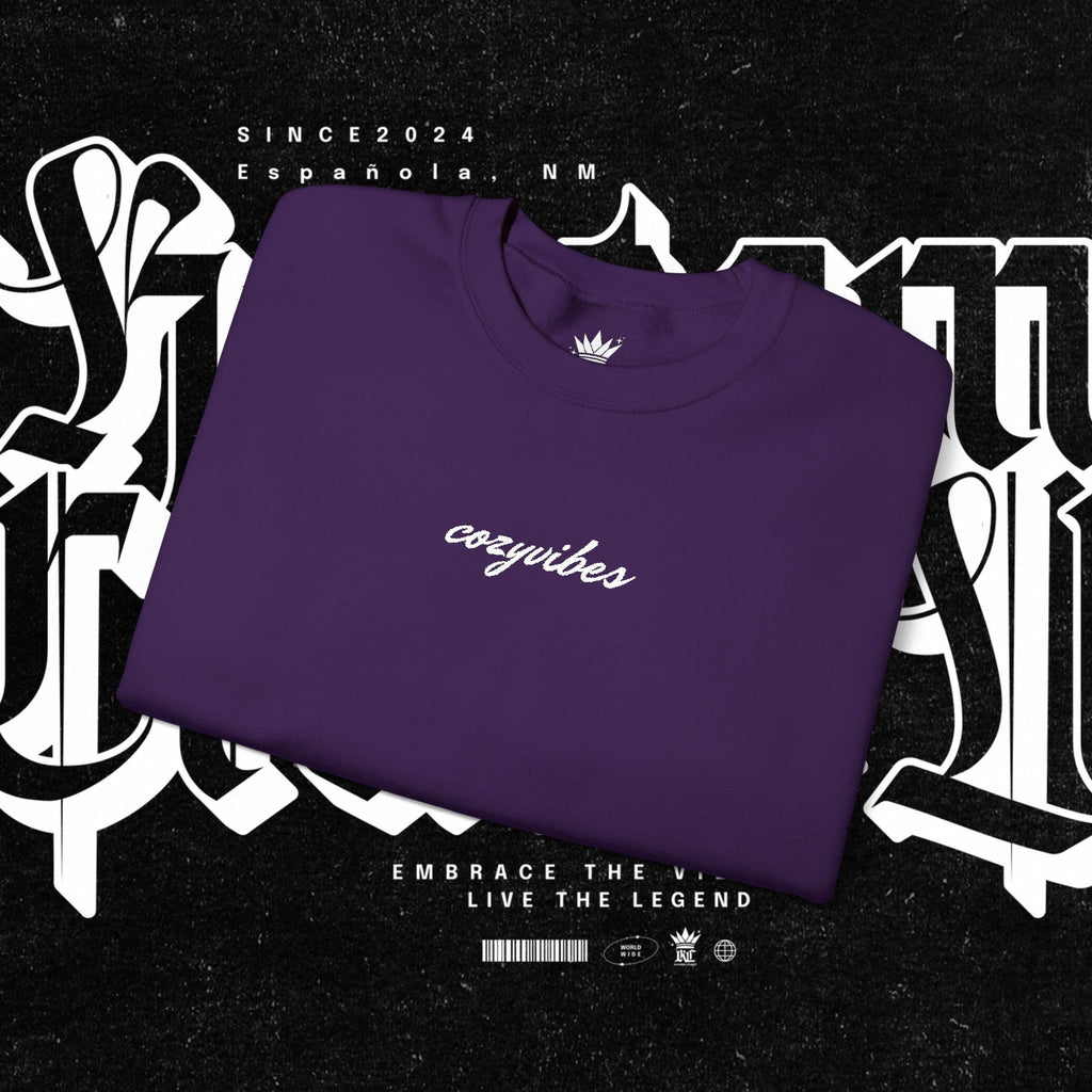 Cozy Vibes Embroidery Sweatshirt